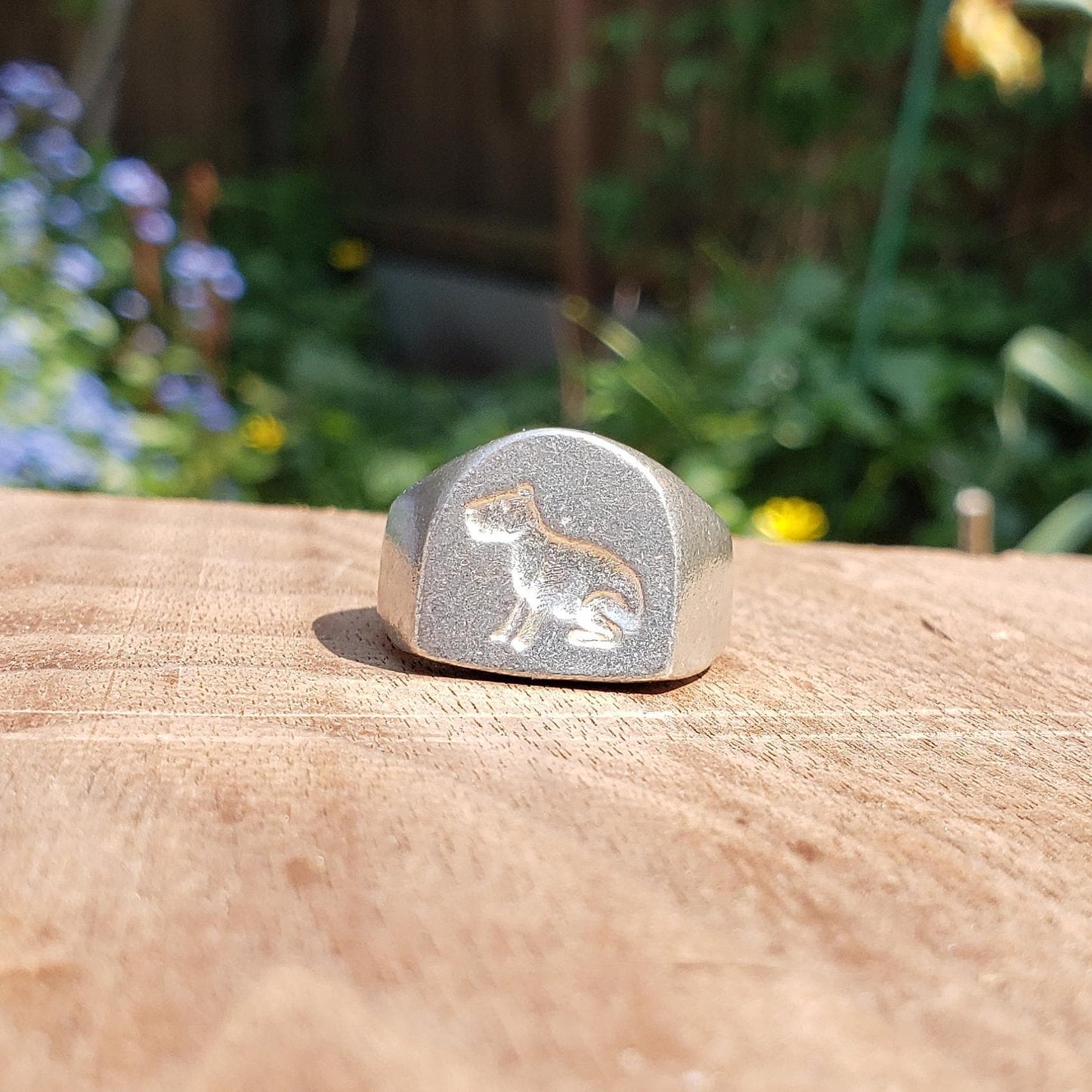 Capybara wax seal signet ring