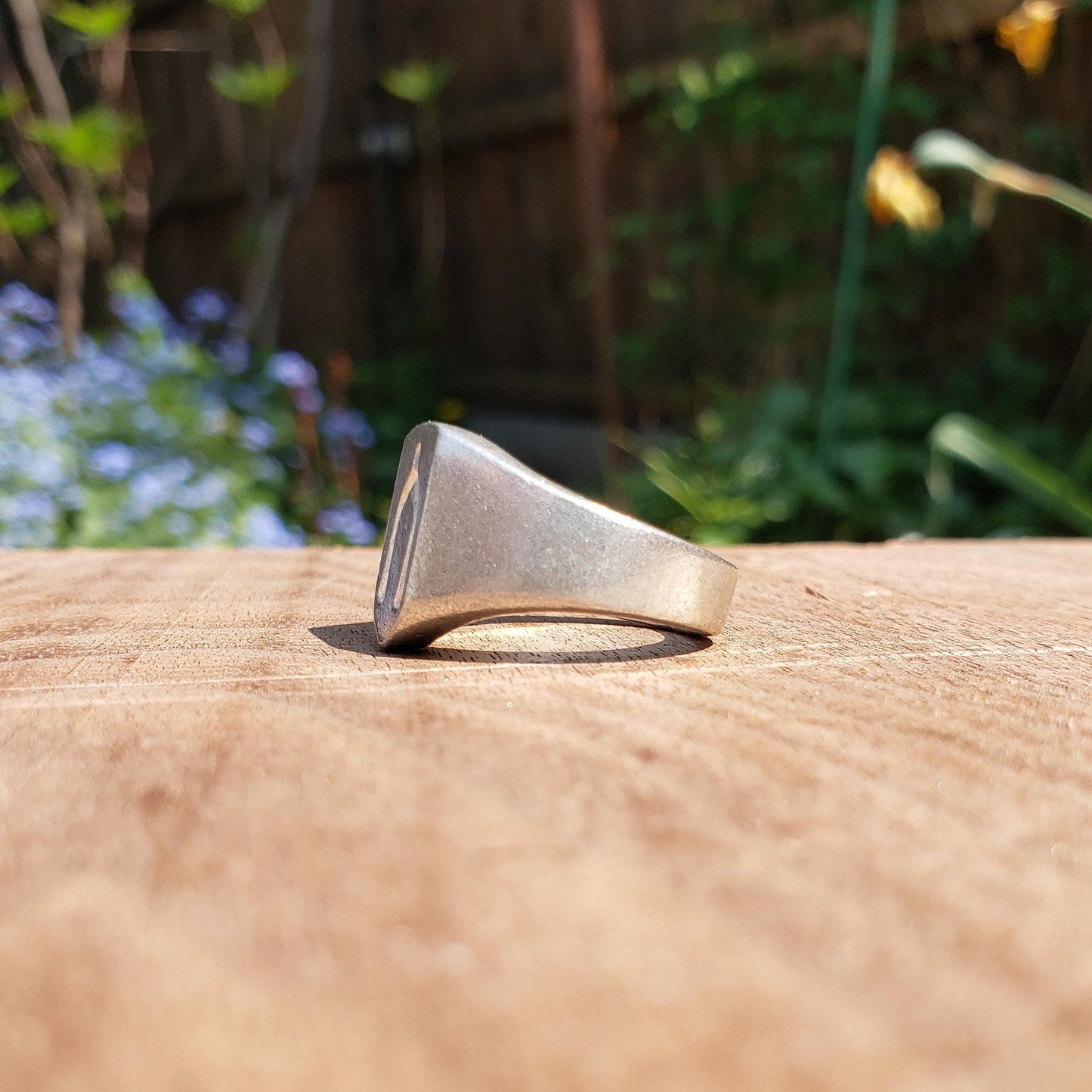 Wishbone wax seal signet ring