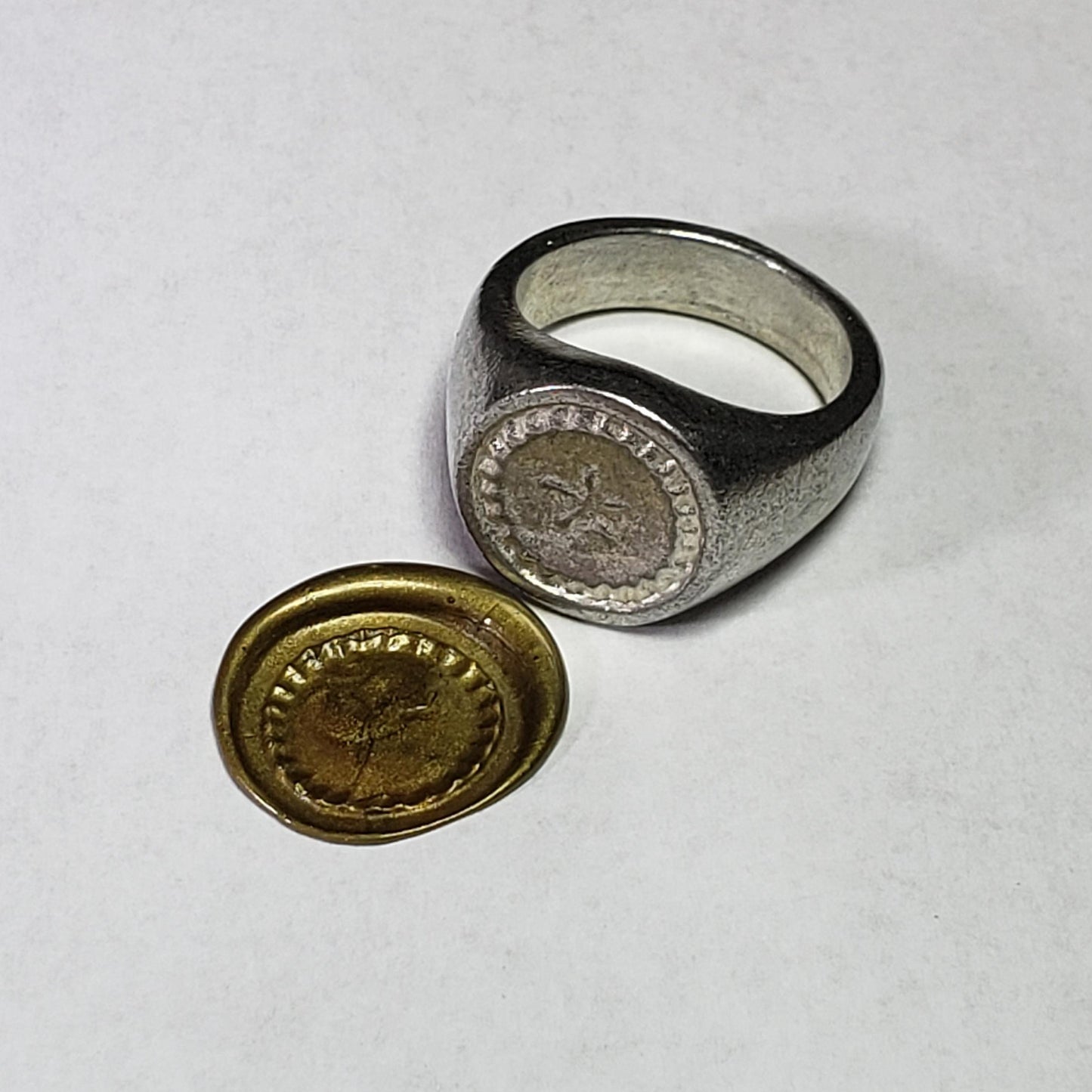 Pie wax seal signet ring