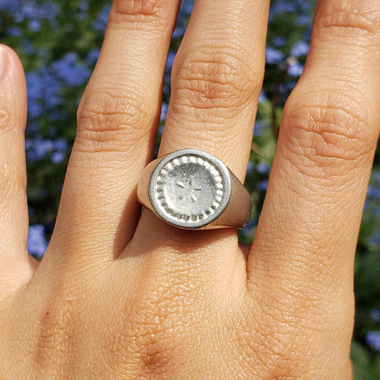 Pie wax seal signet ring