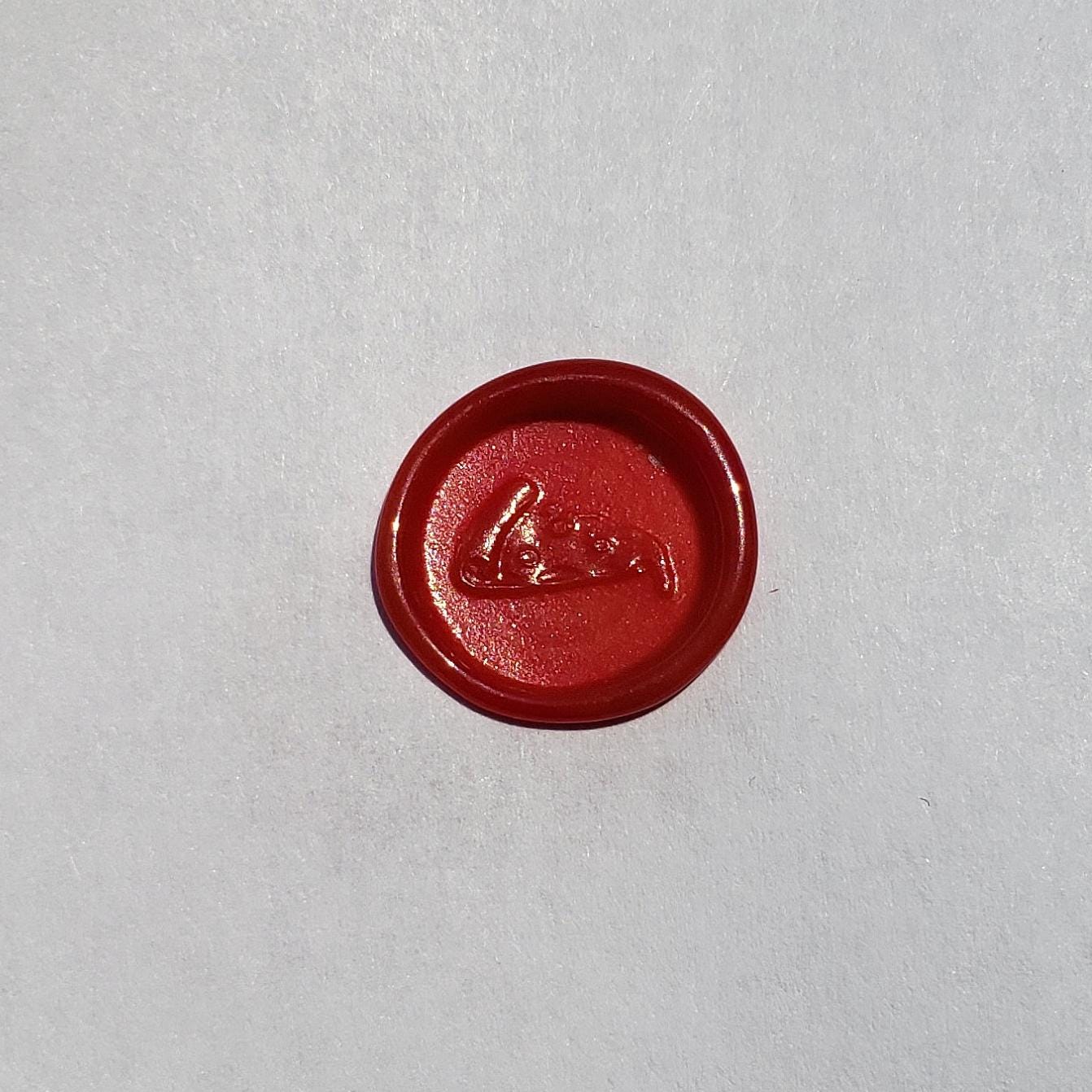 Pizza wax seal signet ring