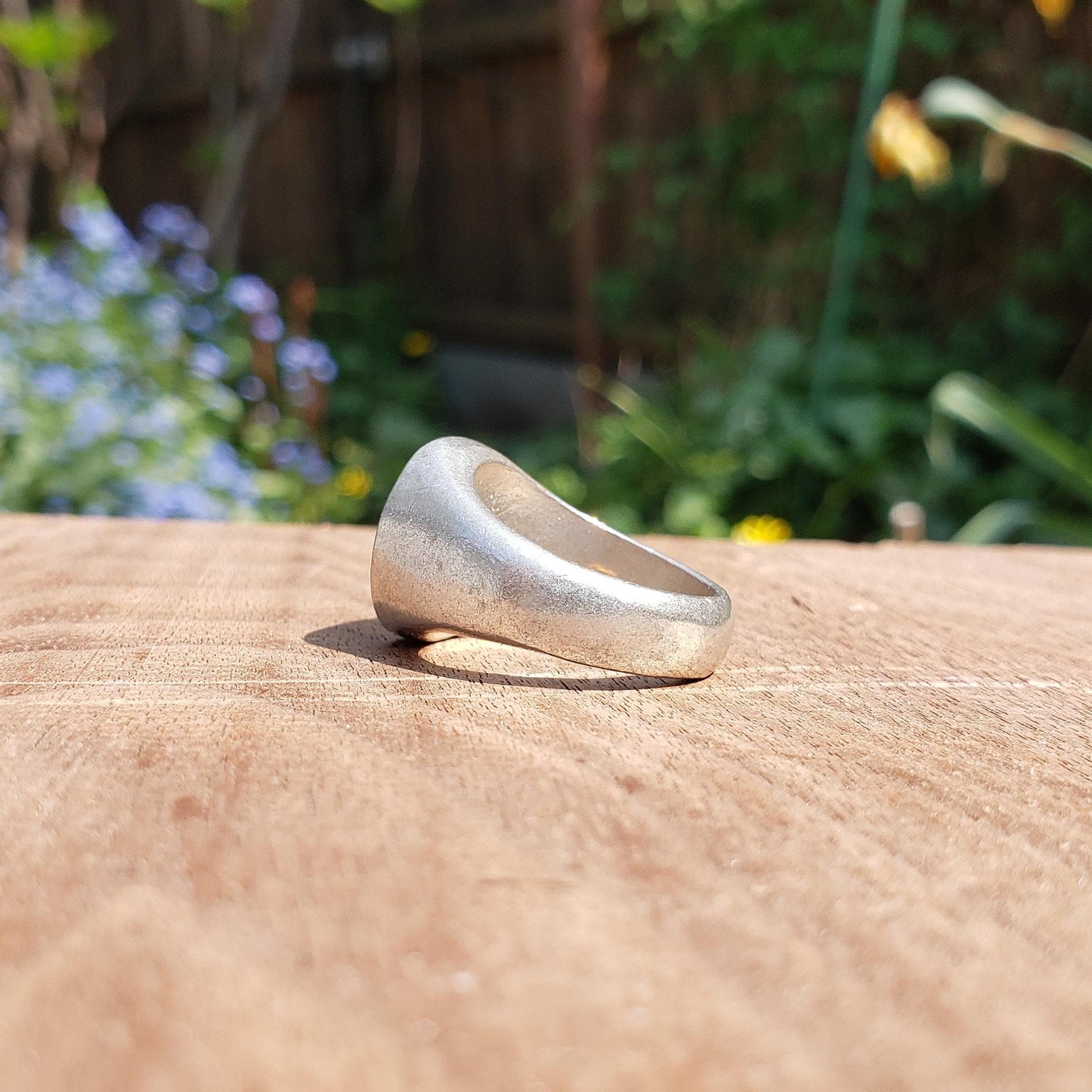 Croissant wax seal signet ring