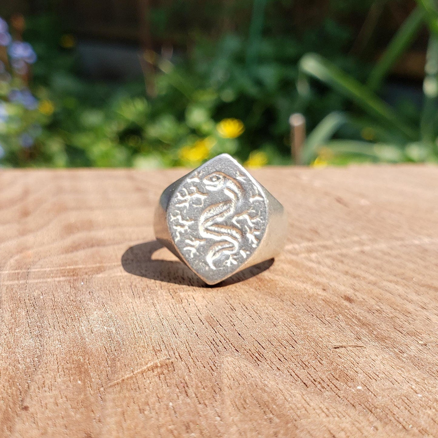 Electric eel wax seal signet ring