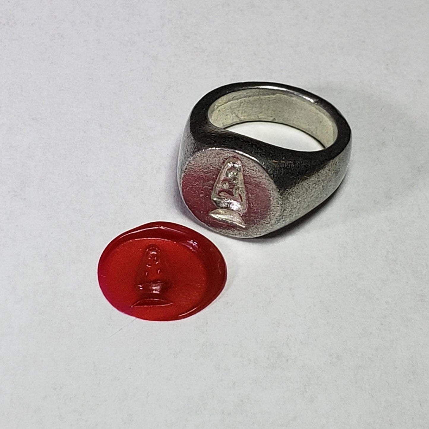 Lava lamp wax seal signet ring