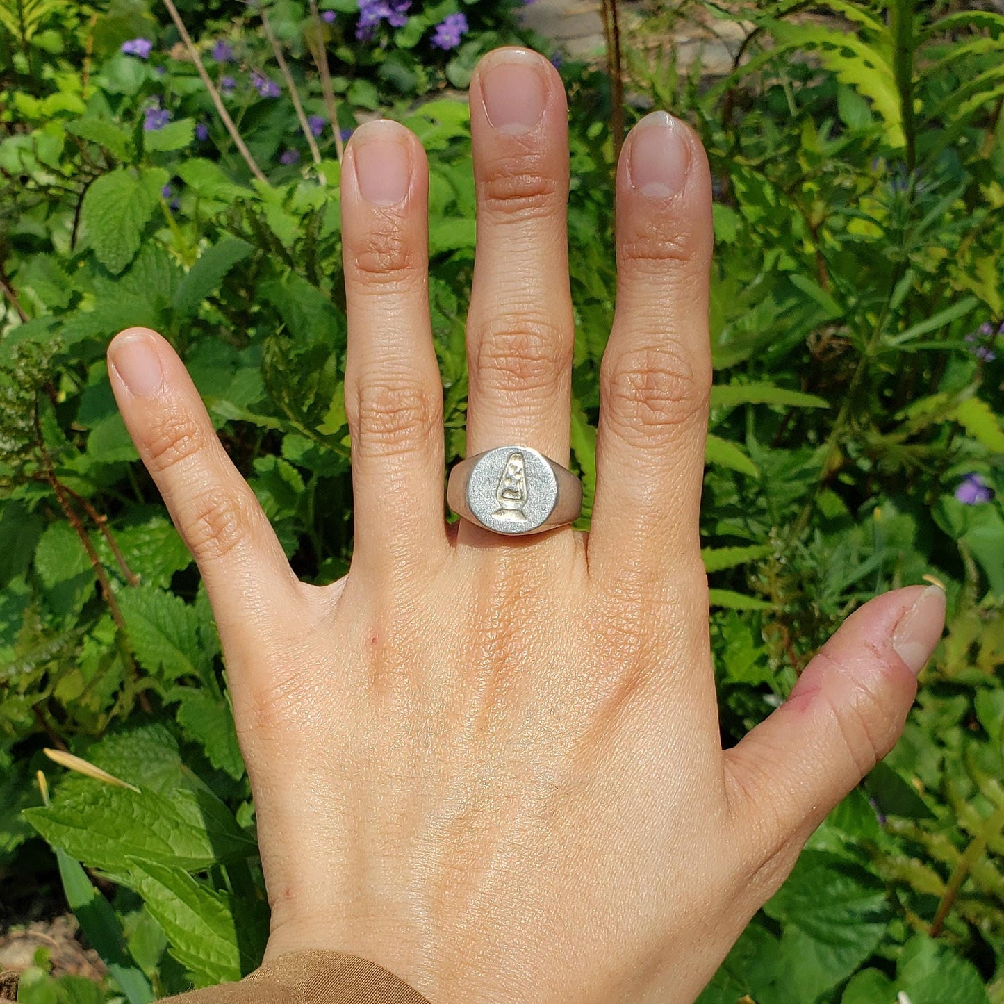 Lava lamp wax seal signet ring