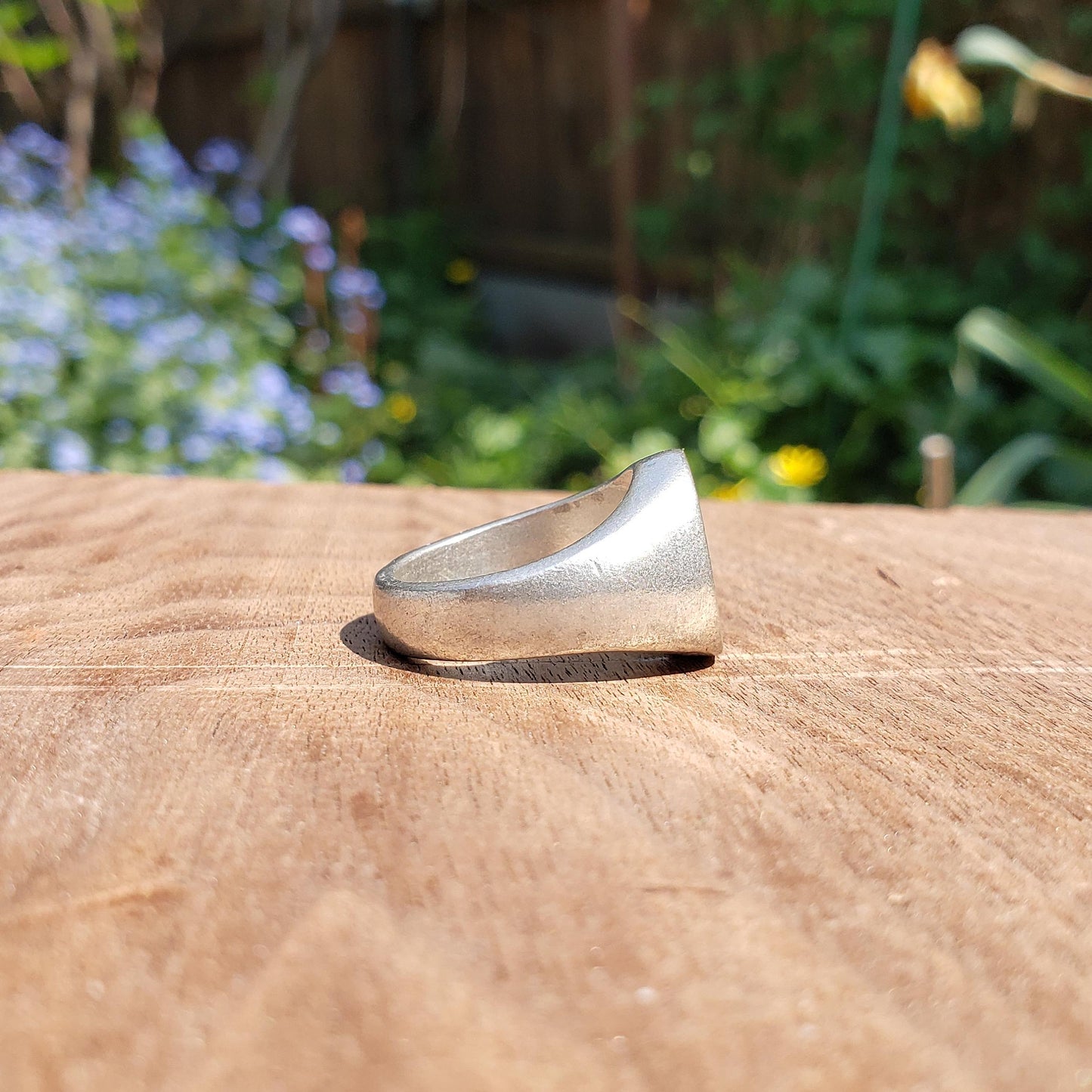 Apple core wax seal signet ring