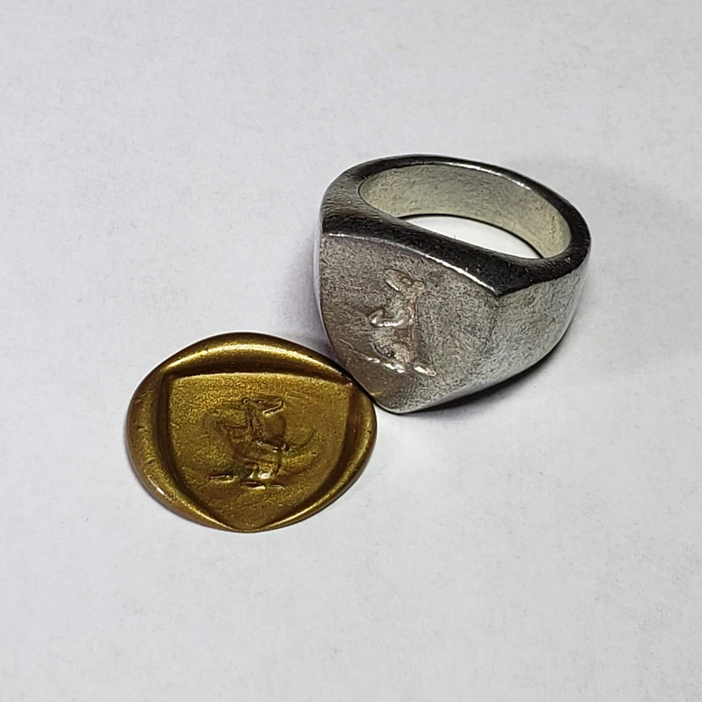 Prairie dog wax seal signet ring