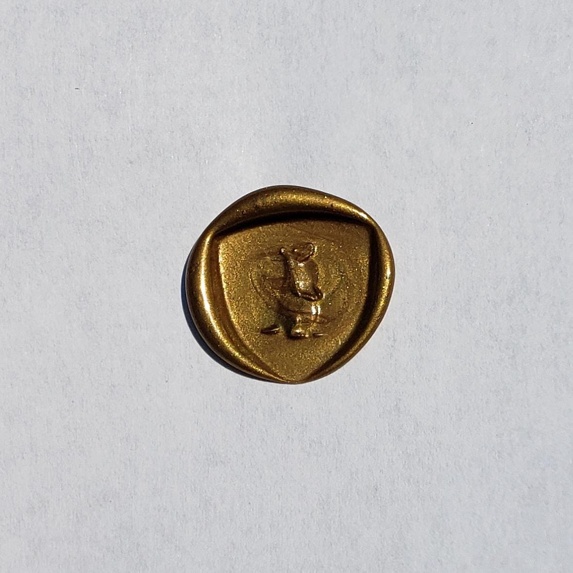 Prairie dog wax seal signet ring