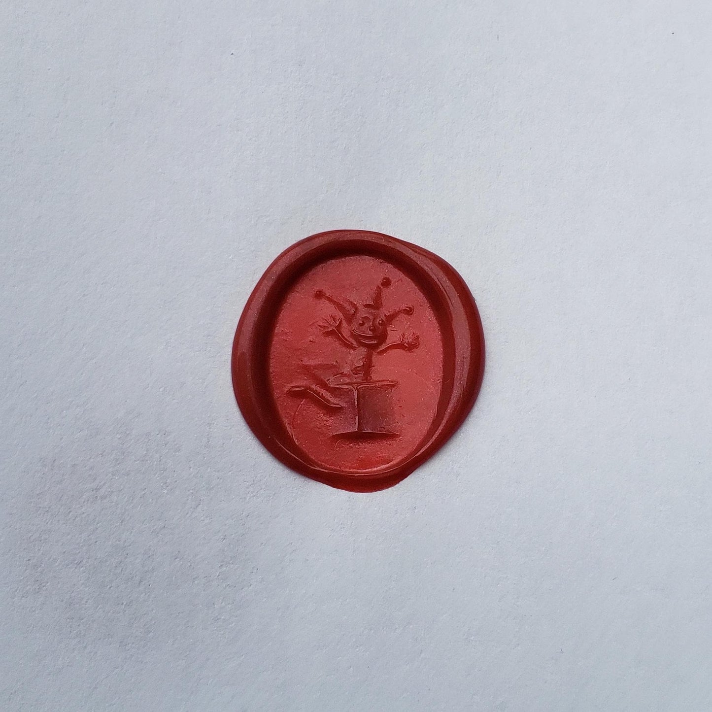 Jack in the box wax seal signet ring