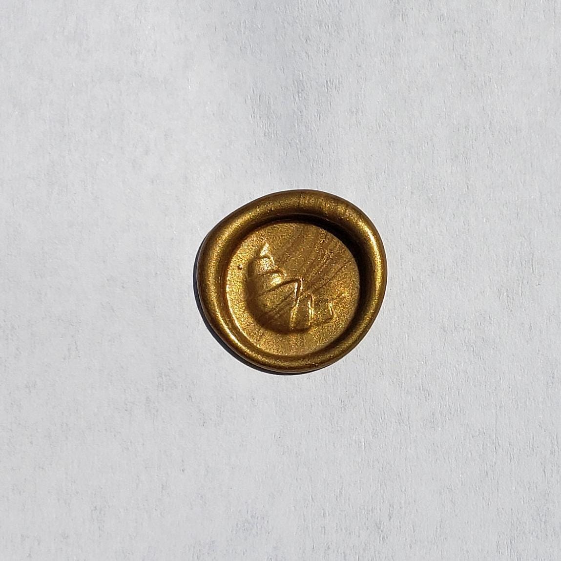 Croissant wax seal signet ring