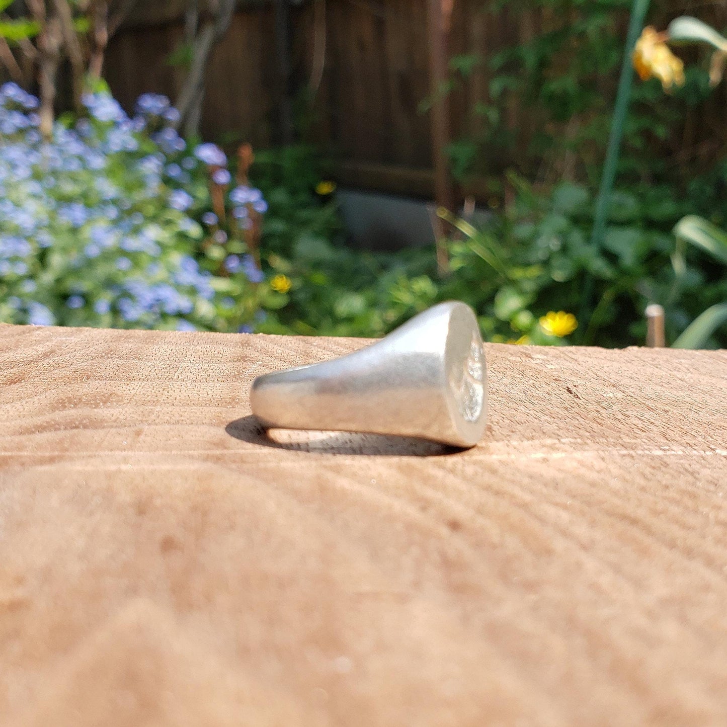 Croissant wax seal signet ring