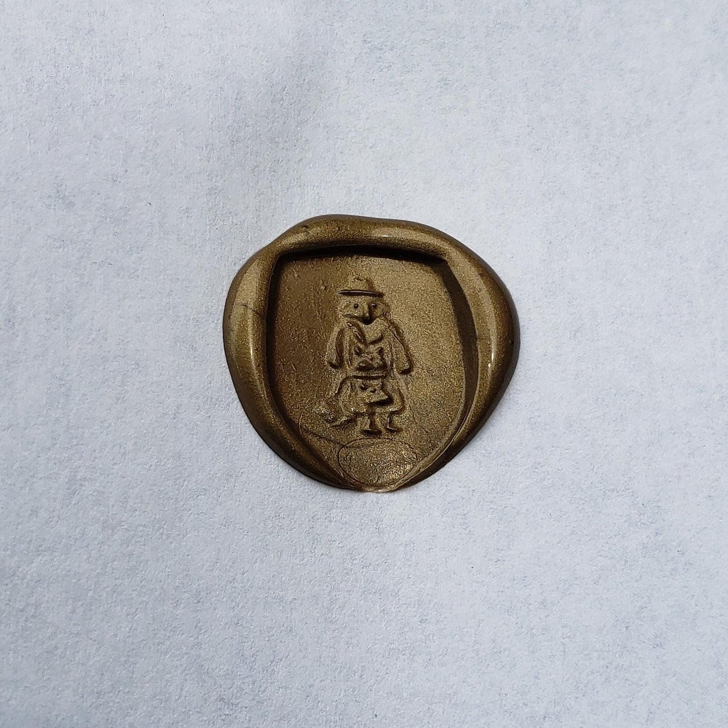 3 racoons in a trench coat wax seal signet ring