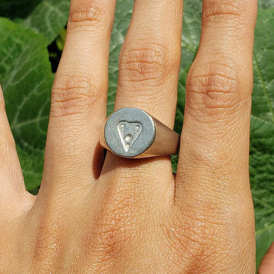 Planchette wax seal signet ring