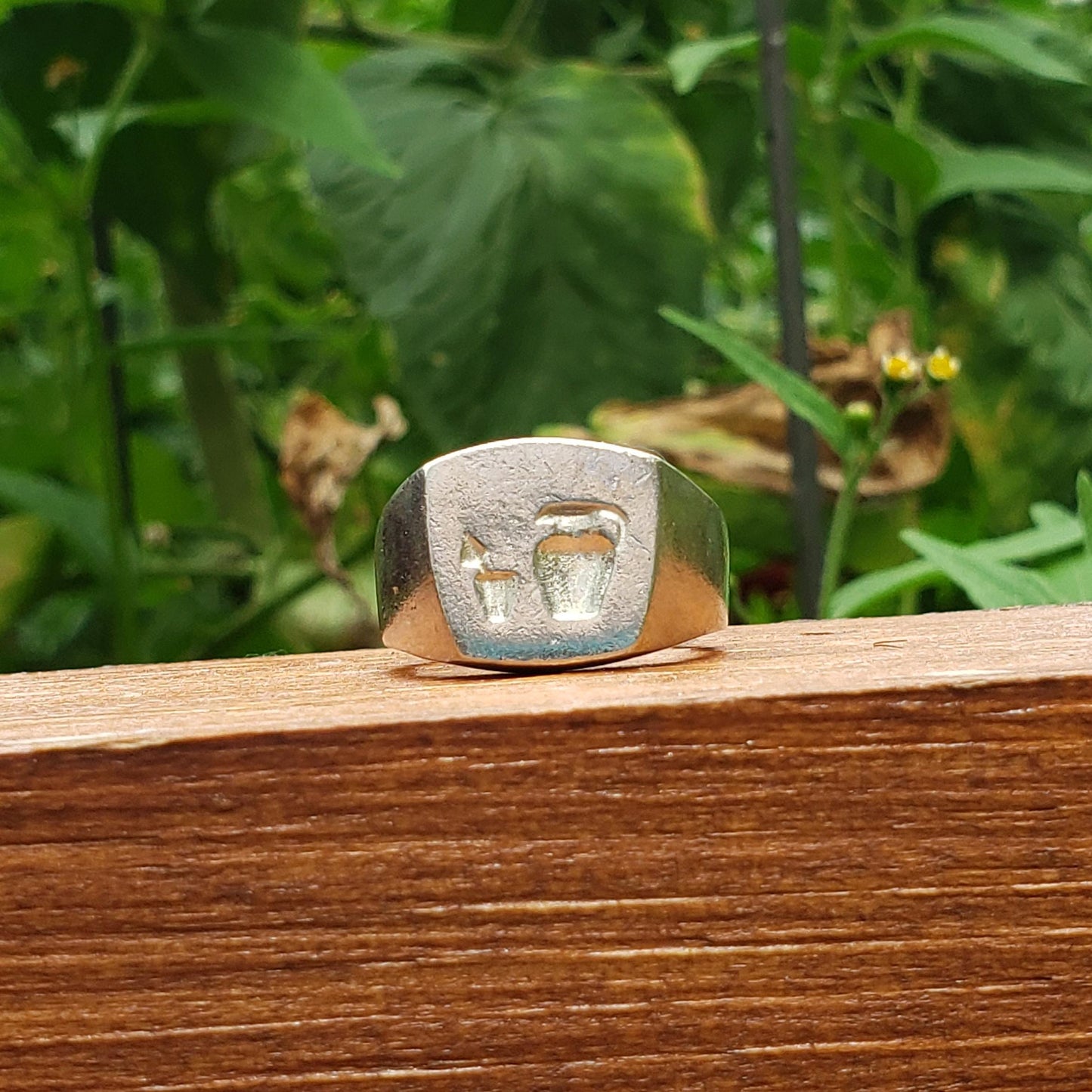 lemonade pitcher wax seal signet ring