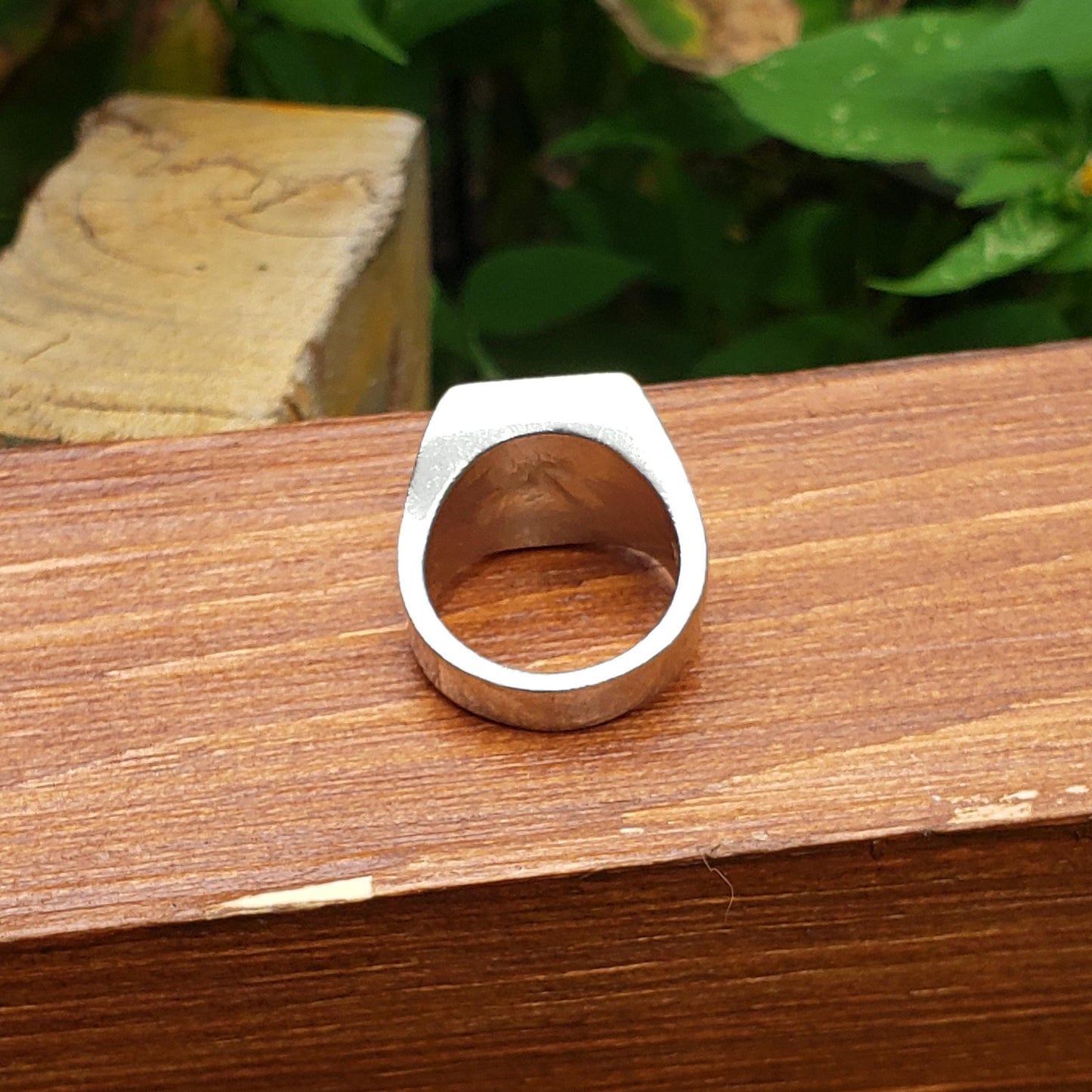 Pickaxe wax seal signet ring