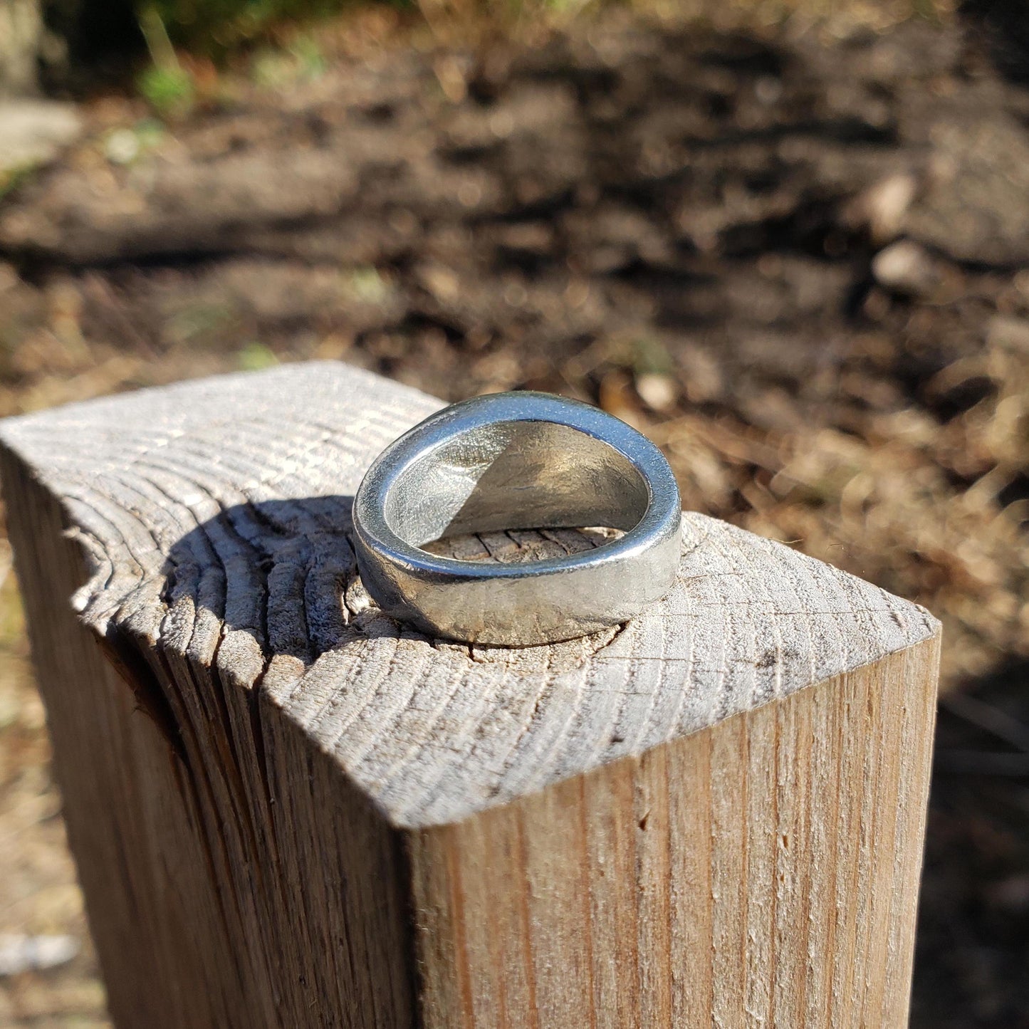 Hot dog wax seal signet ring