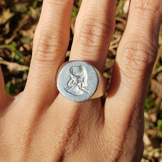 Penisamurai wax seal signet ring