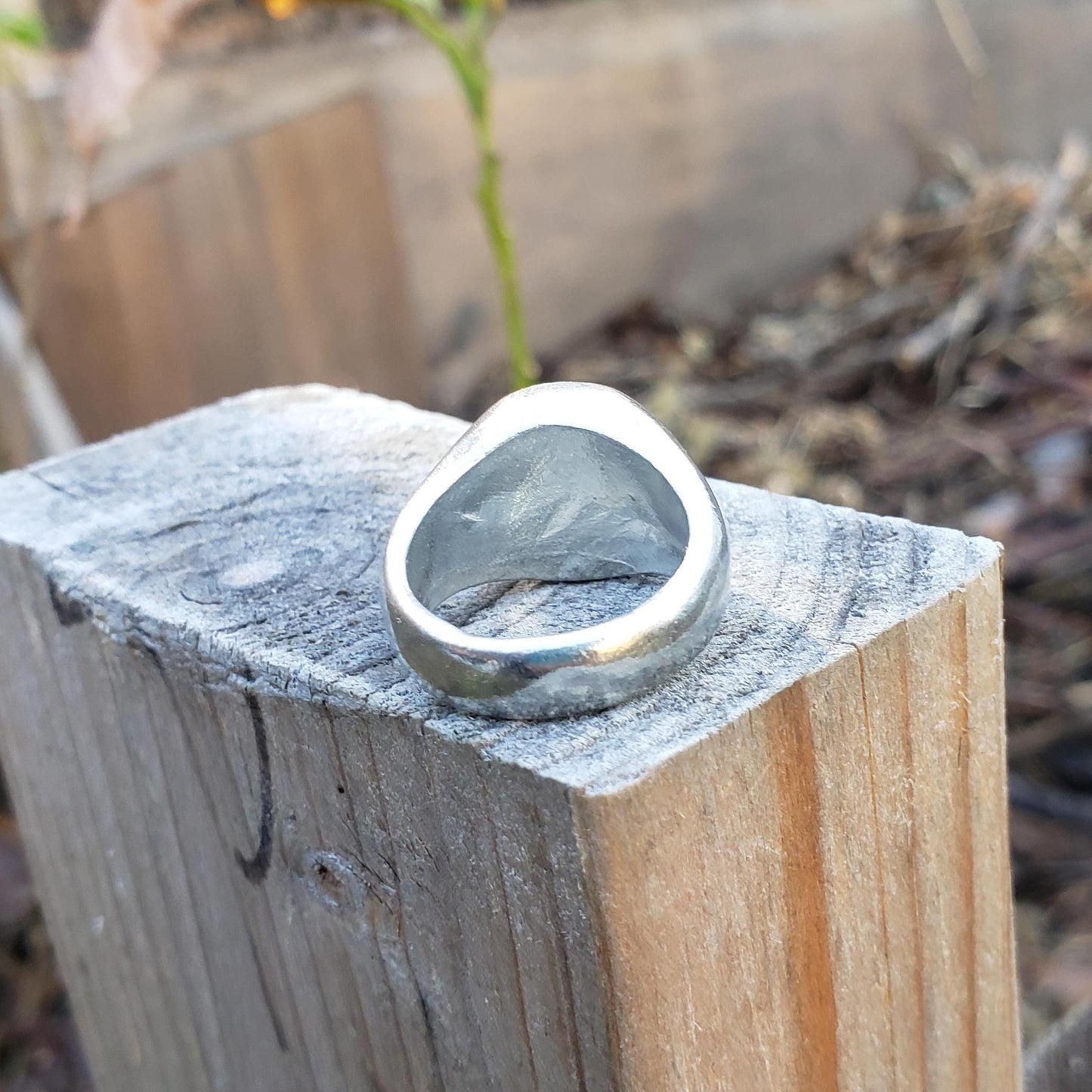 Bean wax seal signet ring