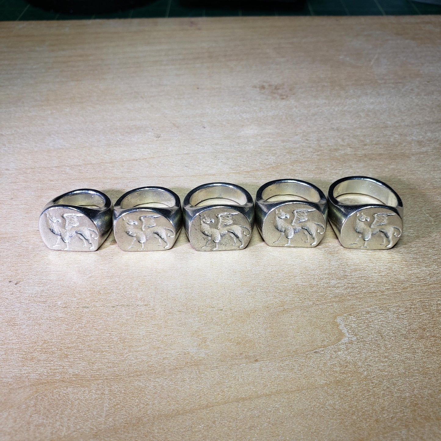 Griffin wax seal signet ring