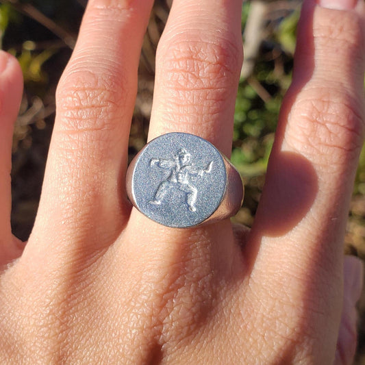 taichi wax seal signet ring