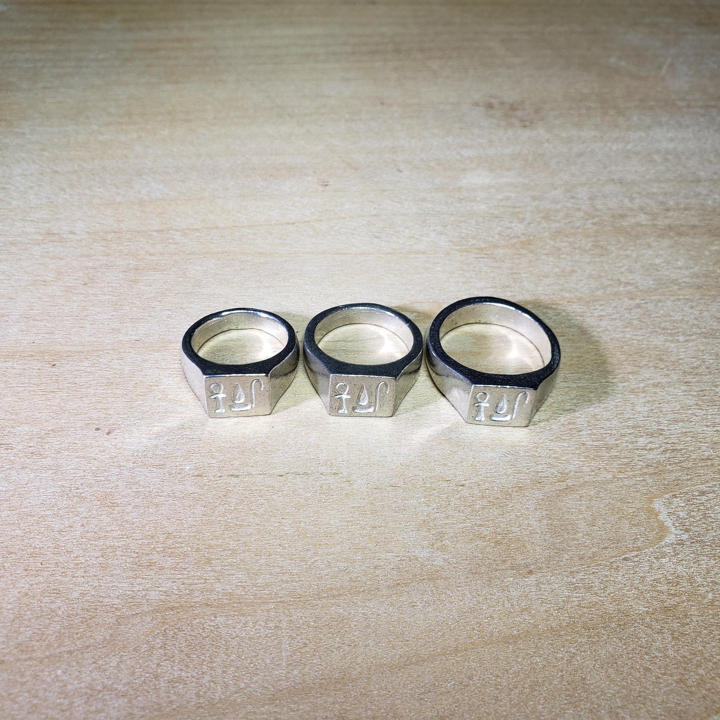 Ankh wedja seneb wax seal signet ring