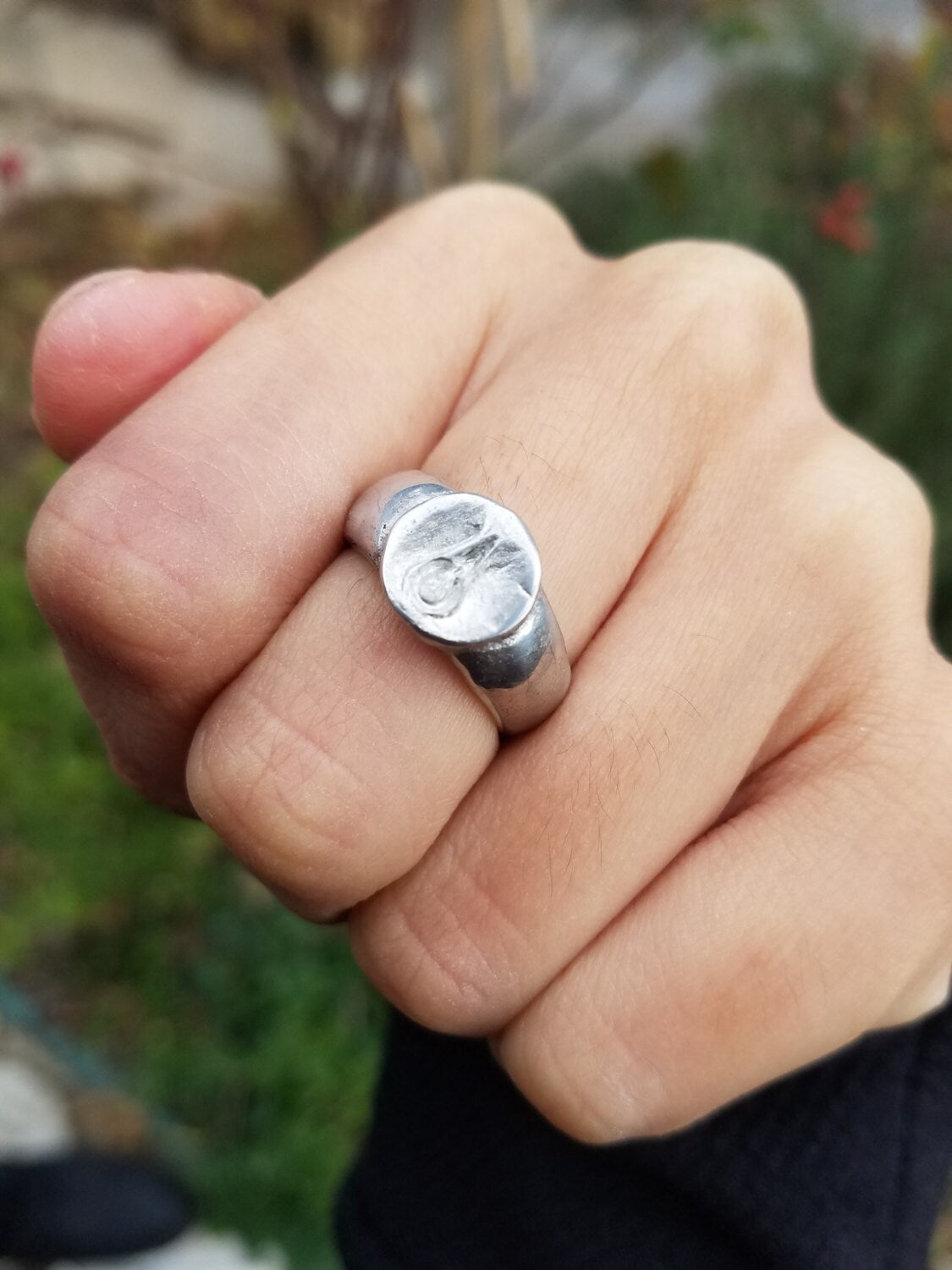 Yoni wax seal Signet ring