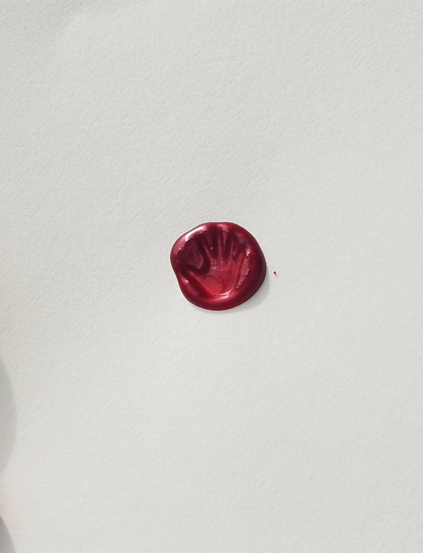 High five handprint wax seal signet ring