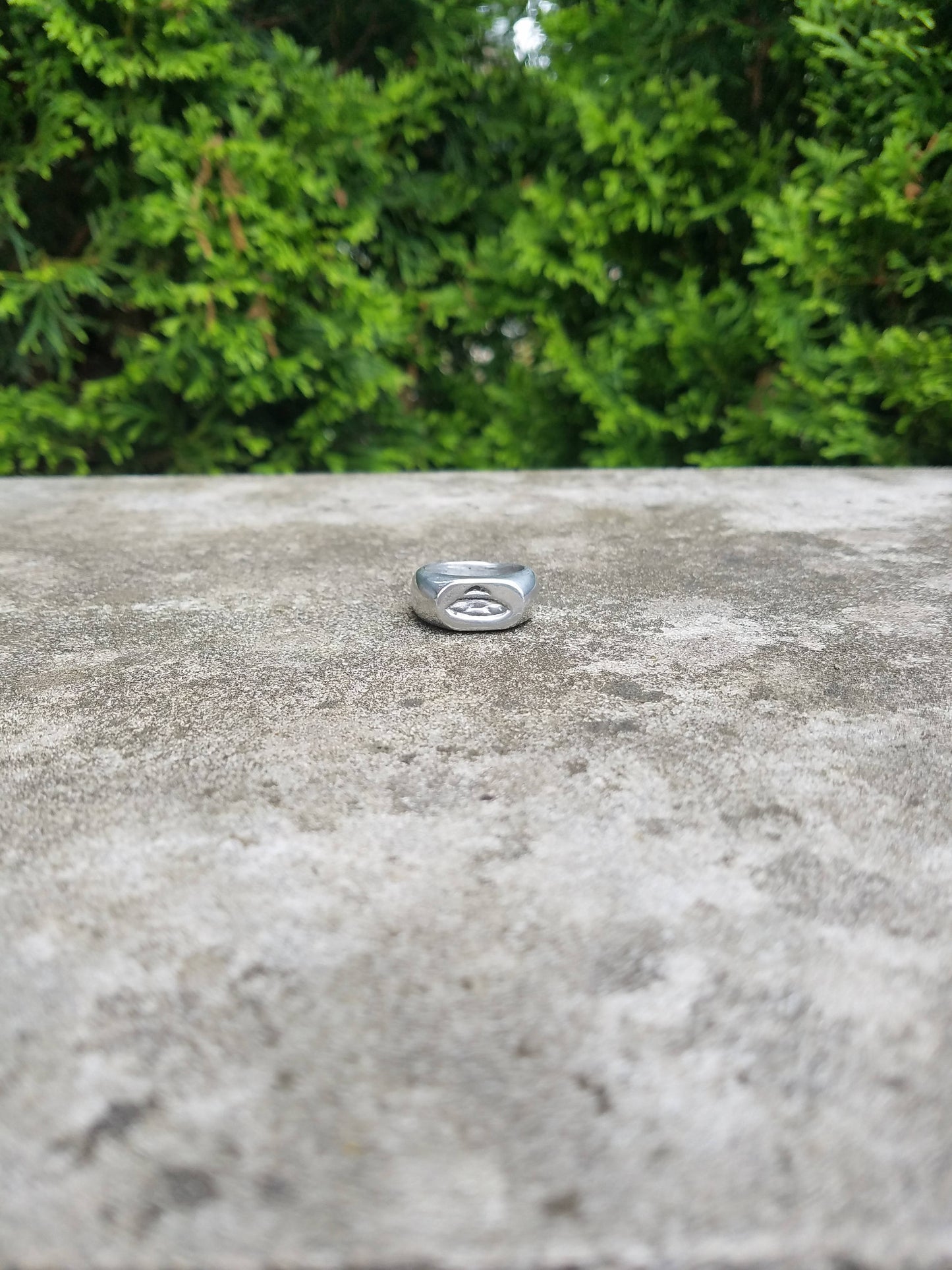 UFO wax seal signet ring