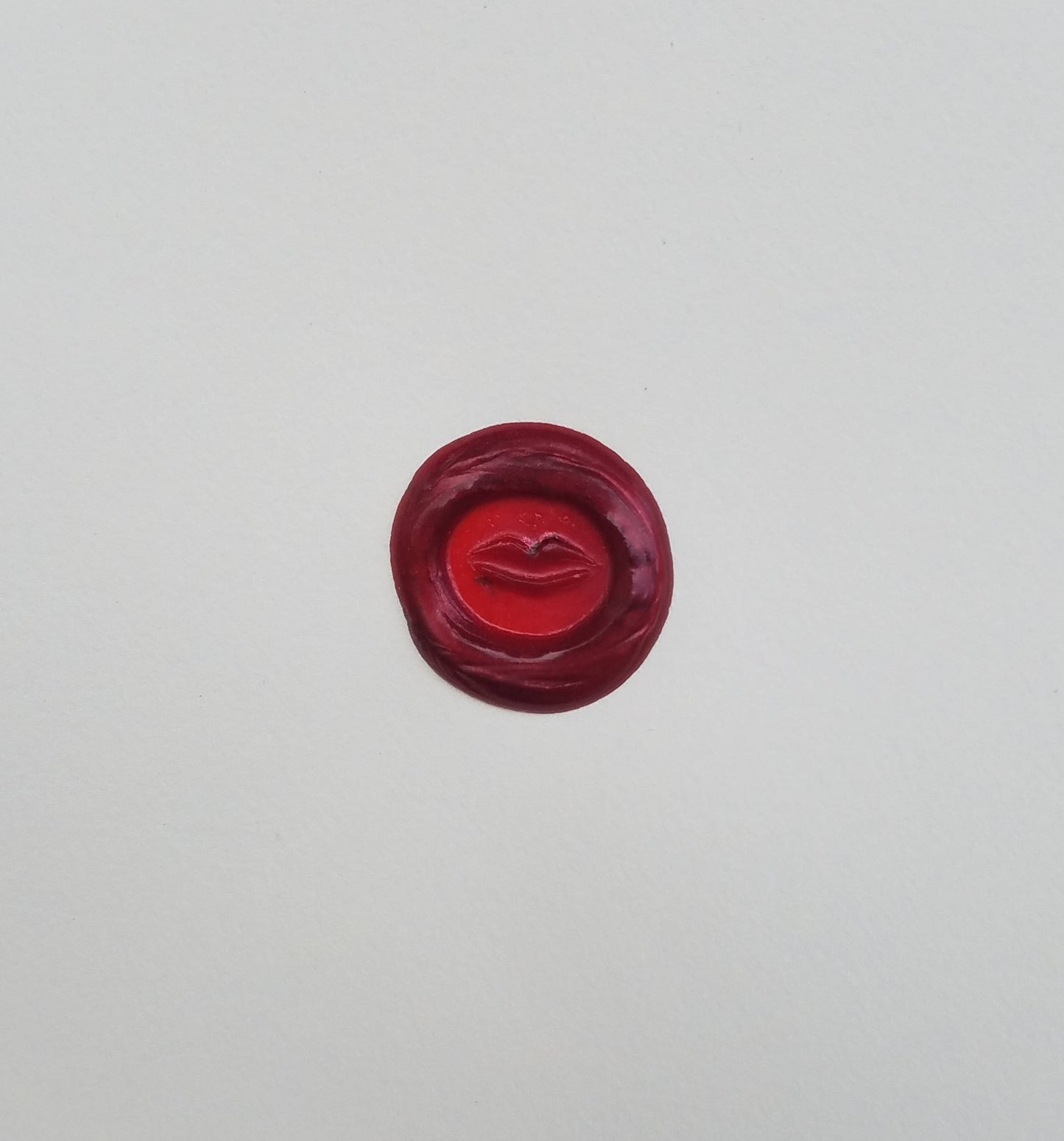 sealed lips wax seal signet ring