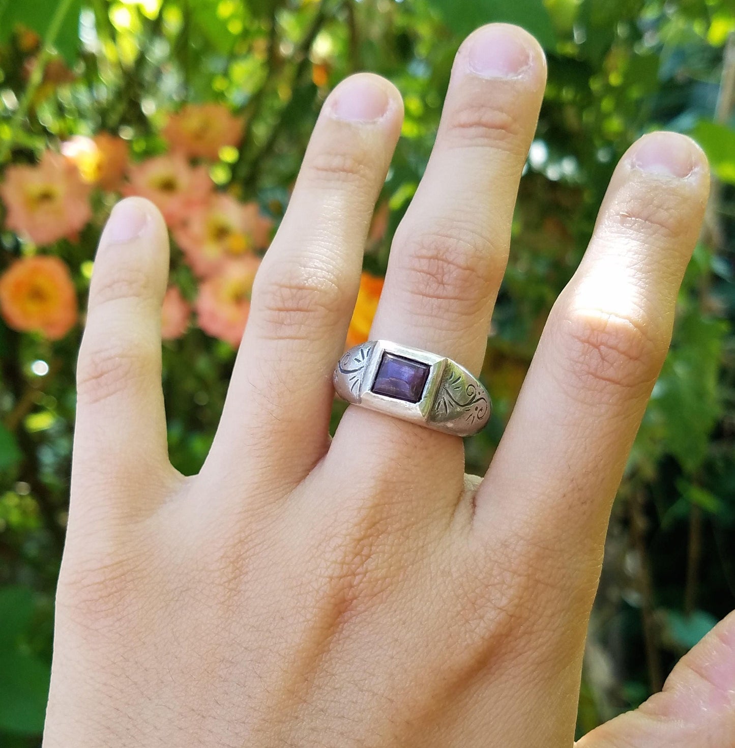 cushion cut ruby ring