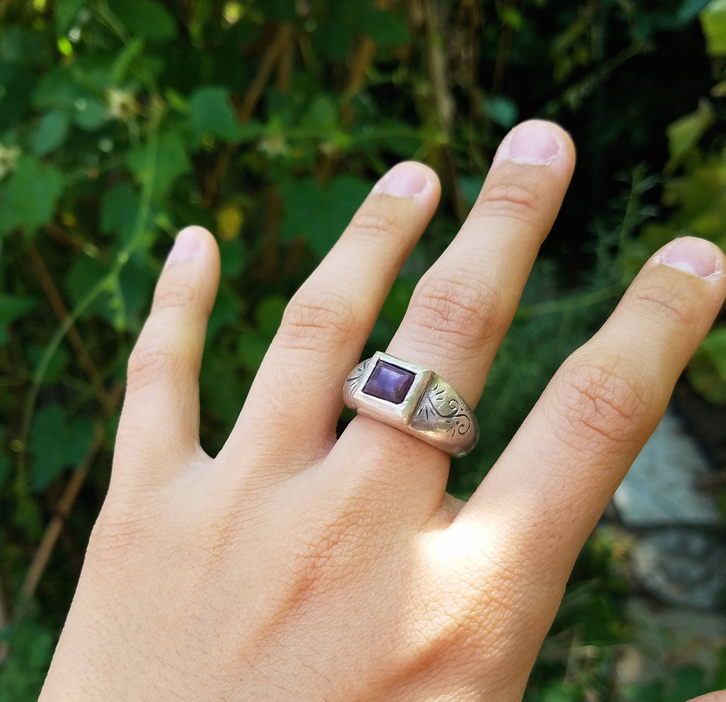 cushion cut ruby ring