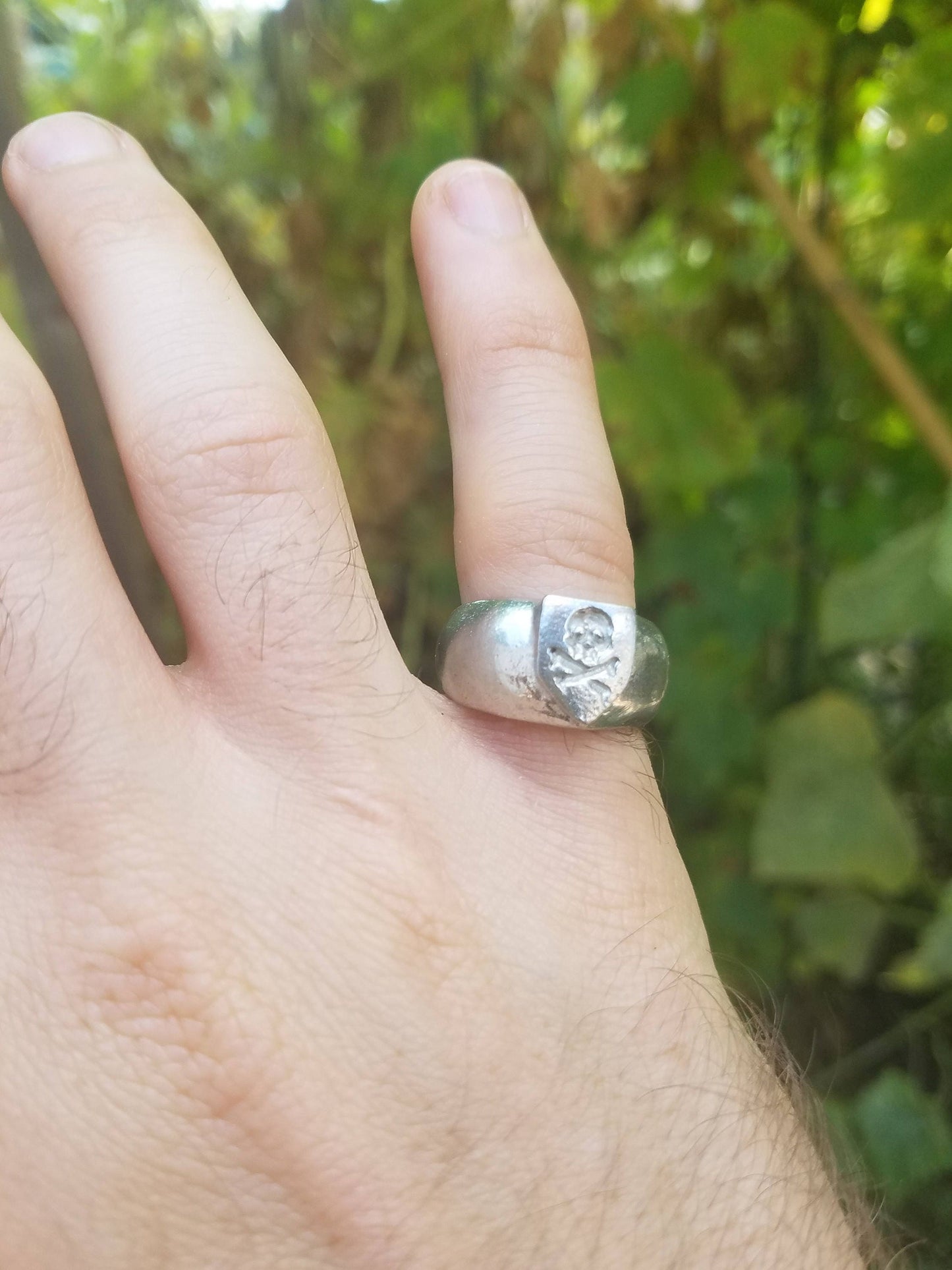 Jolly Roger wax seal Signet ring