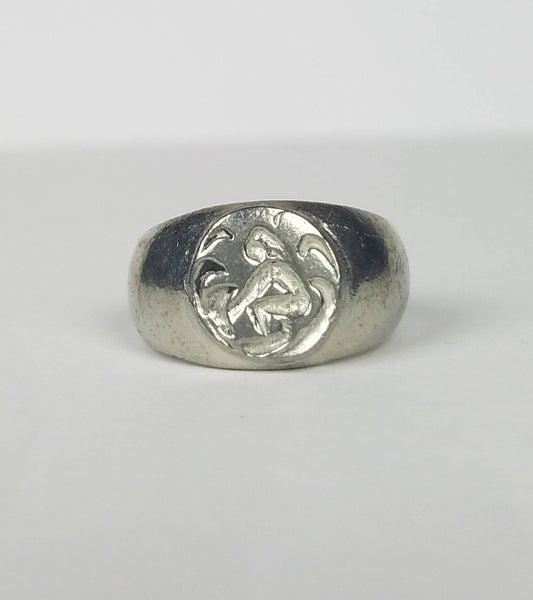 Surfer wax seal signet ring