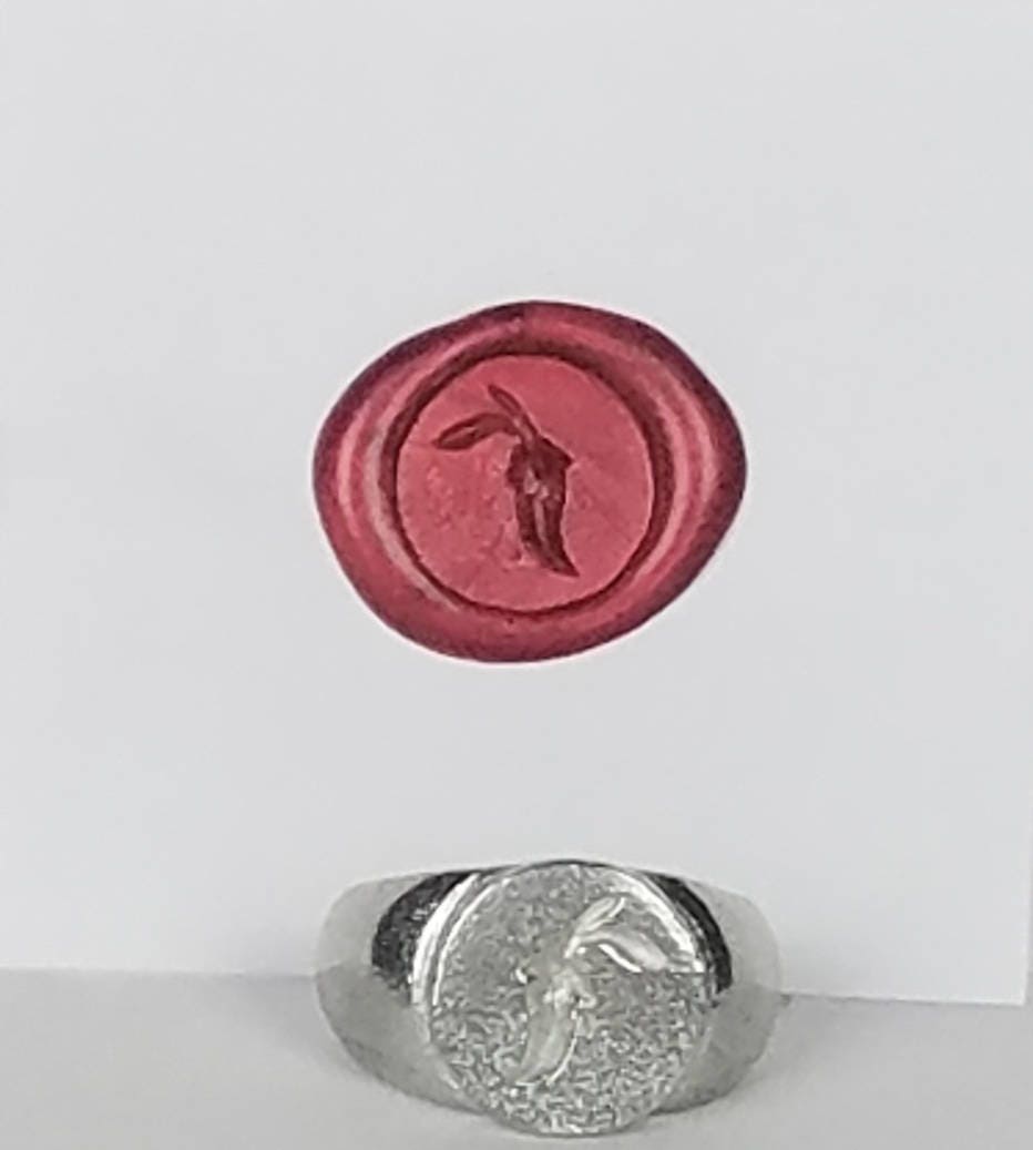 chili pepper wax seal signet ring