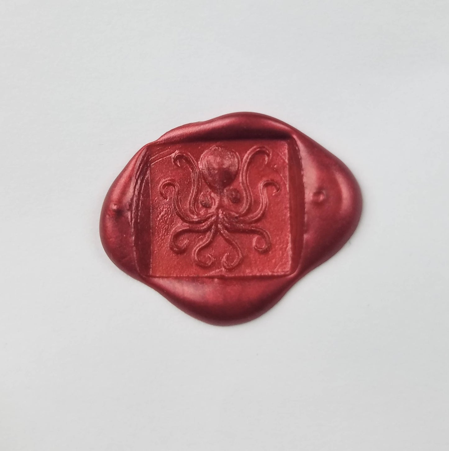 Octopus wax seal signet ring