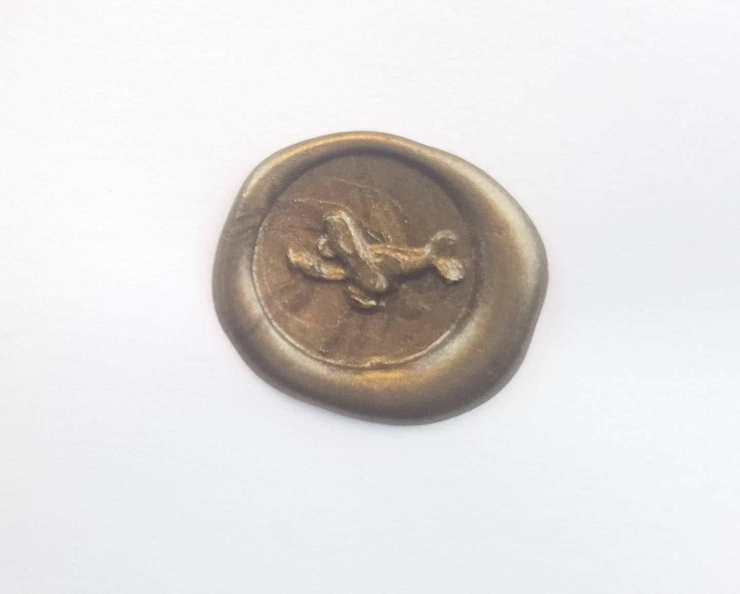 Biplane wax seal signet ring