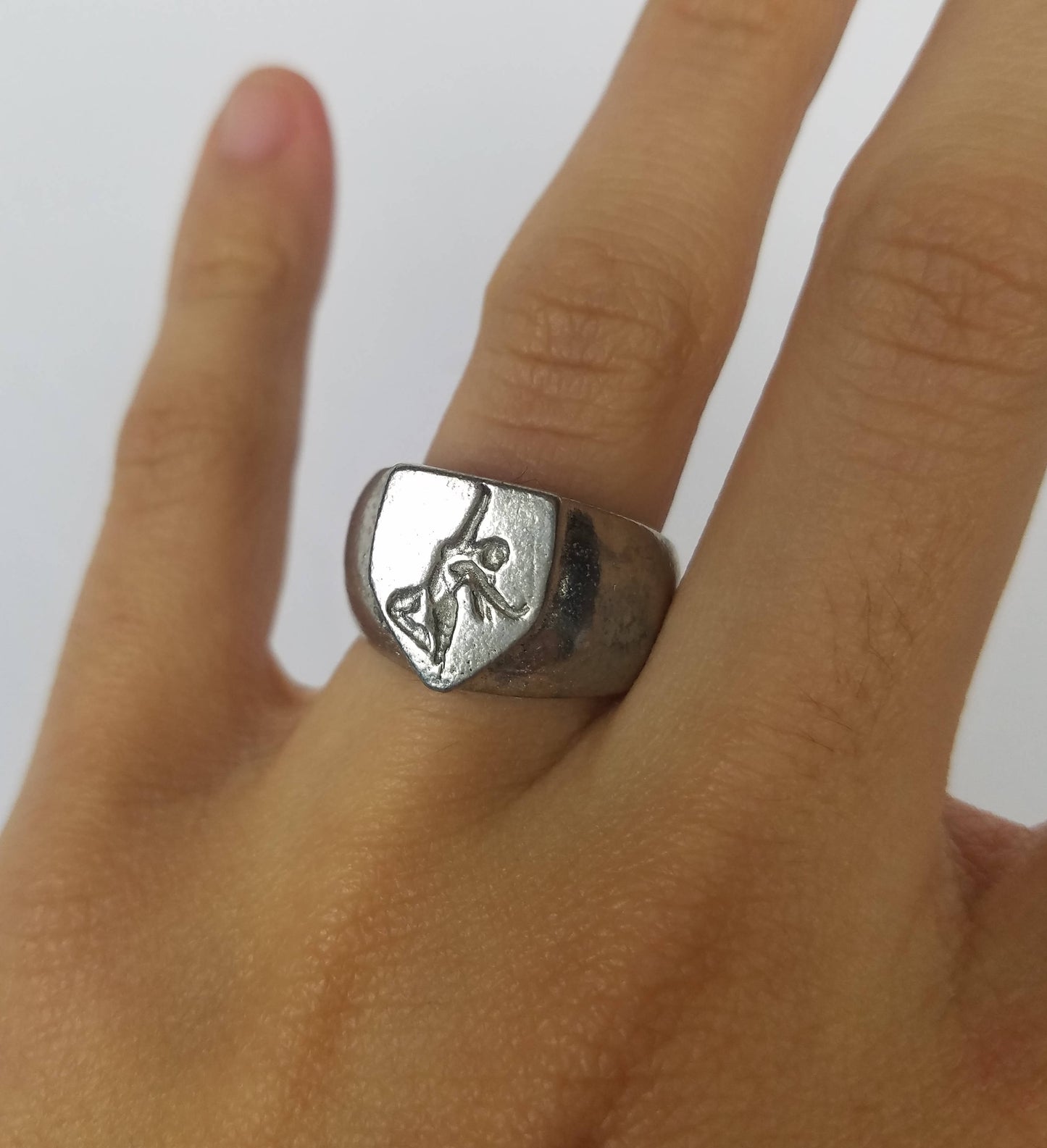 Ballerina wax seal signet ring