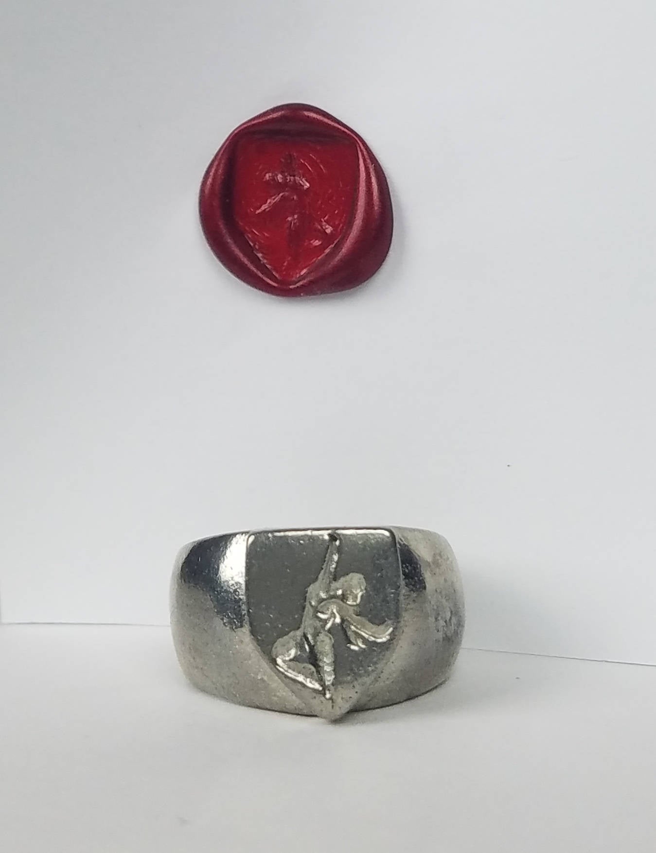 Ballerina wax seal signet ring