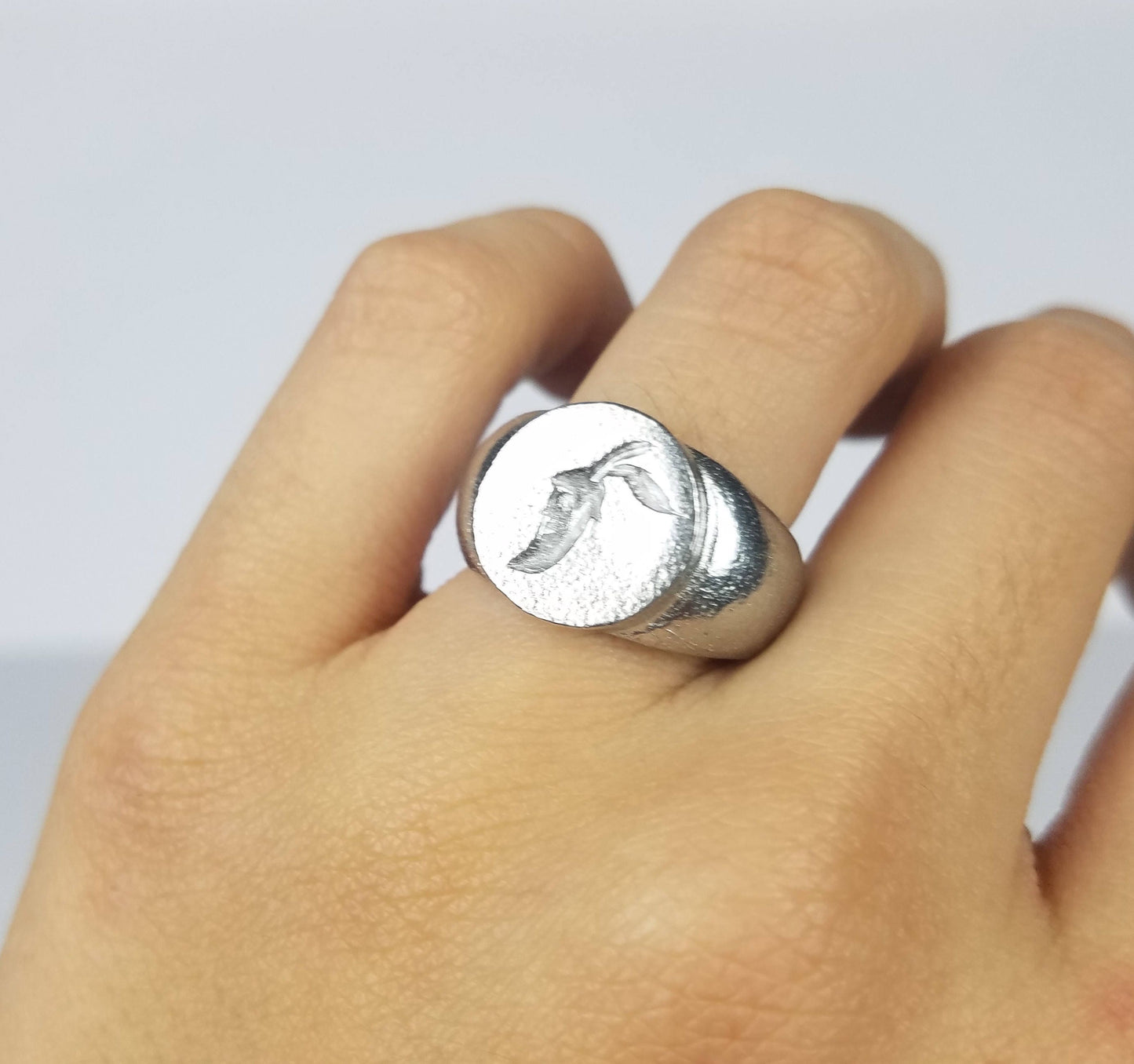 chili pepper wax seal signet ring