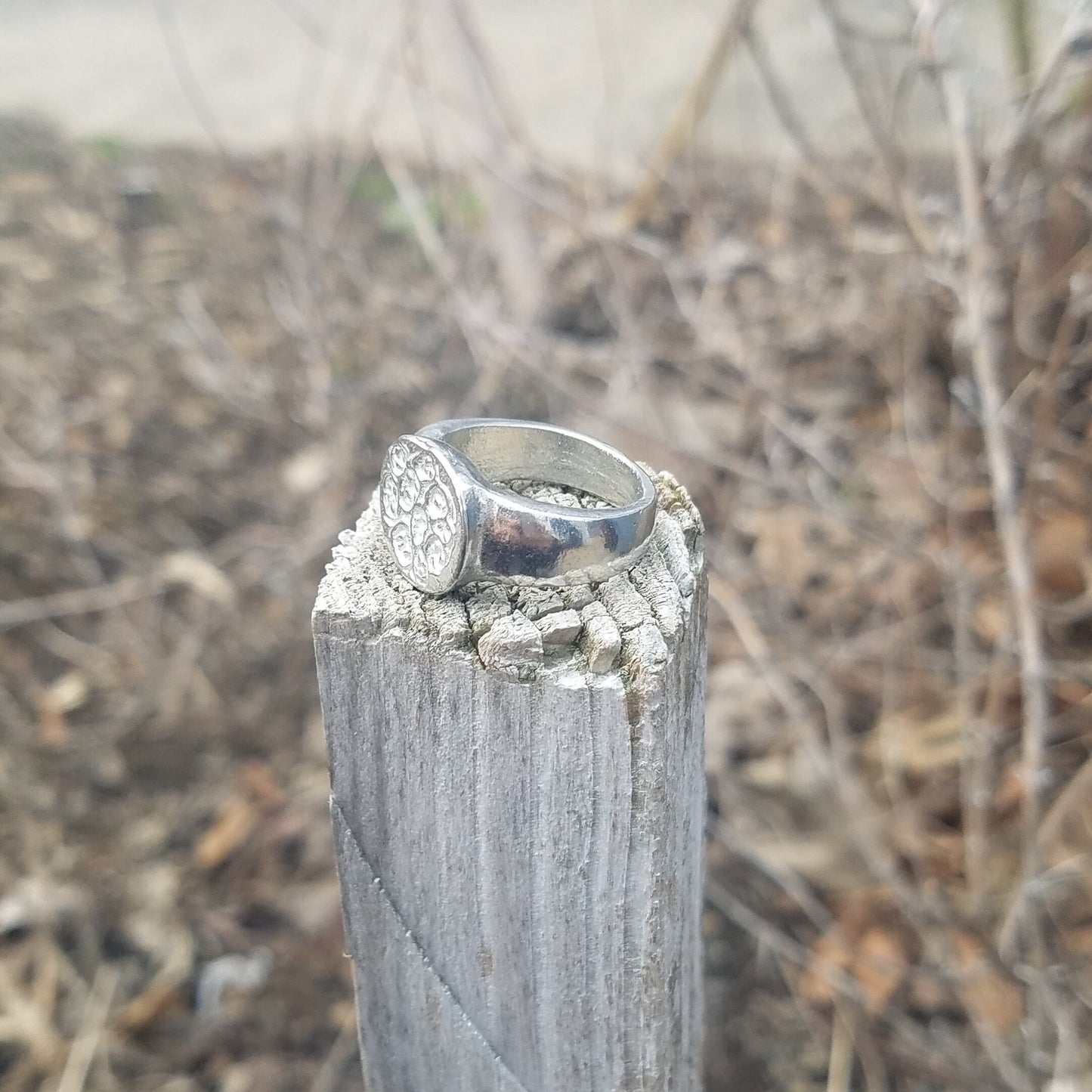 Trapped souls wax seal signet ring