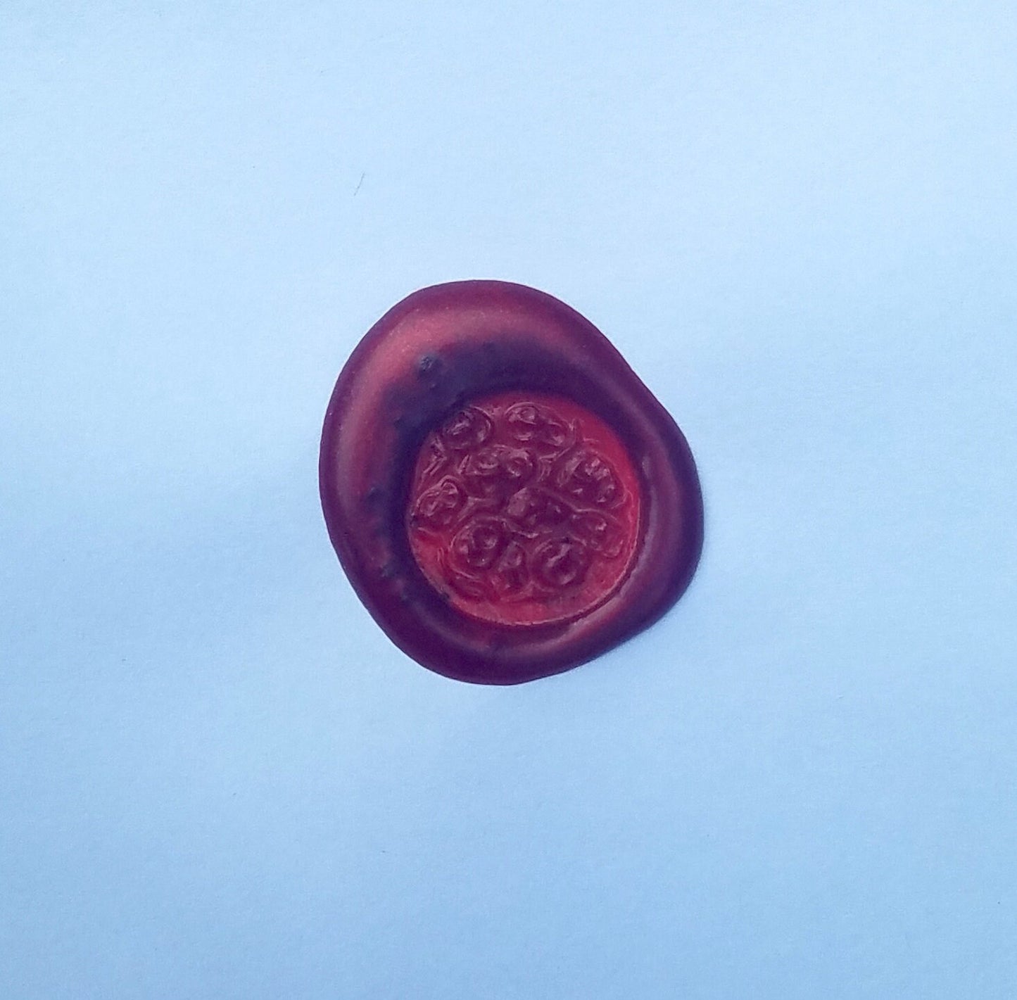 Trapped souls wax seal signet ring