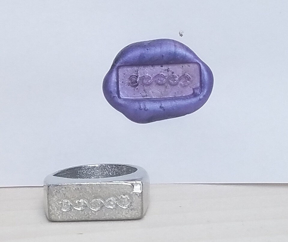 DNA mutation wax seal signet ring