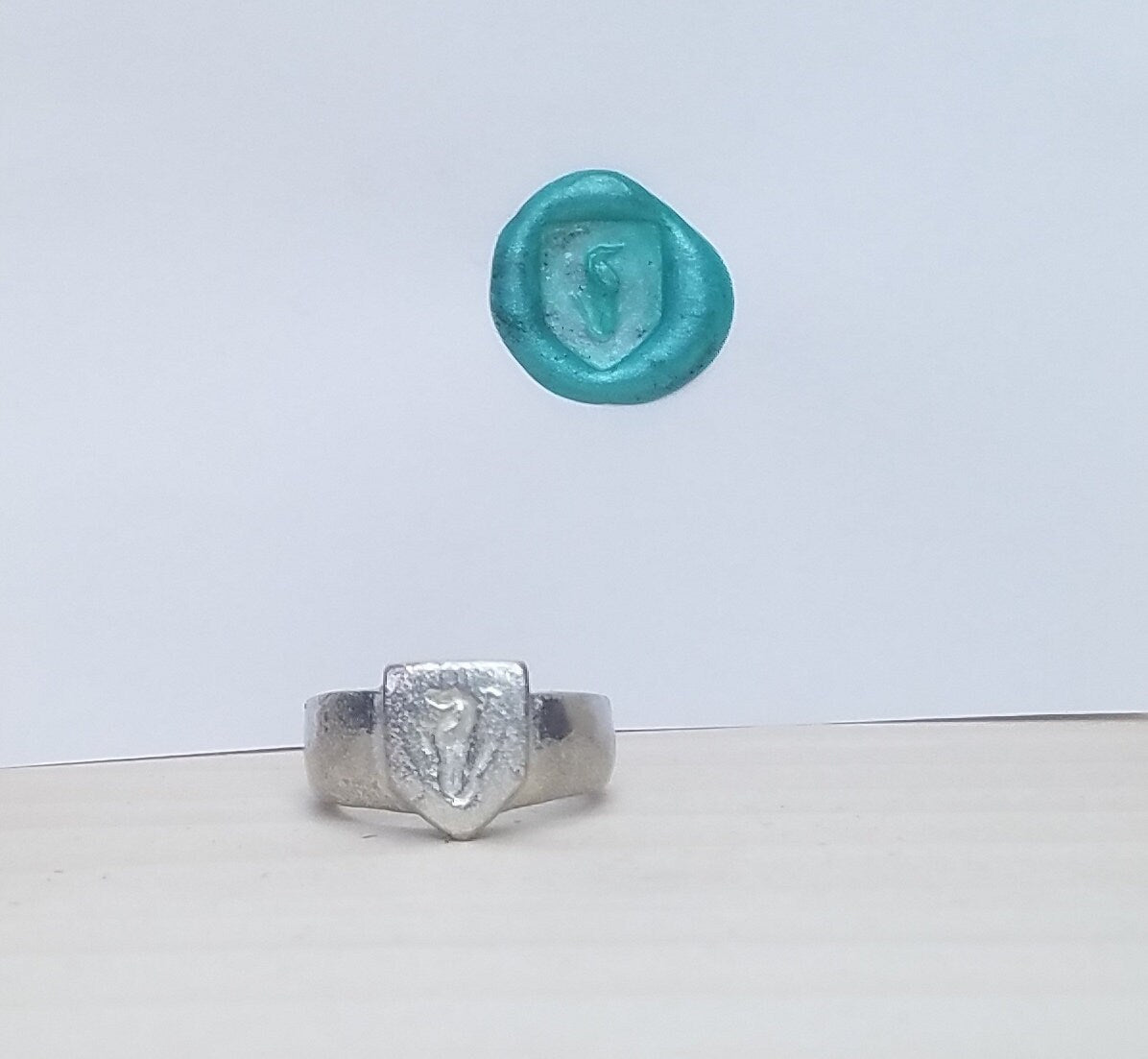 Pitcher plant wax seal signet ring