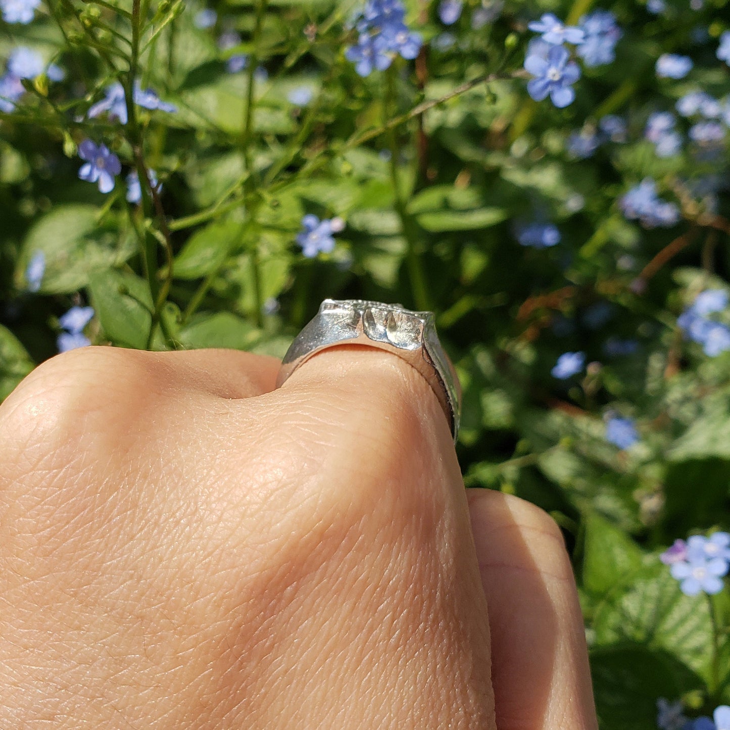 Ichthyosaur fossil wax seal signet ring