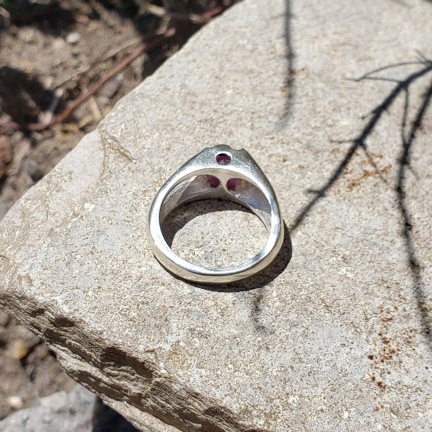 Raw Ruby Crystal Ring