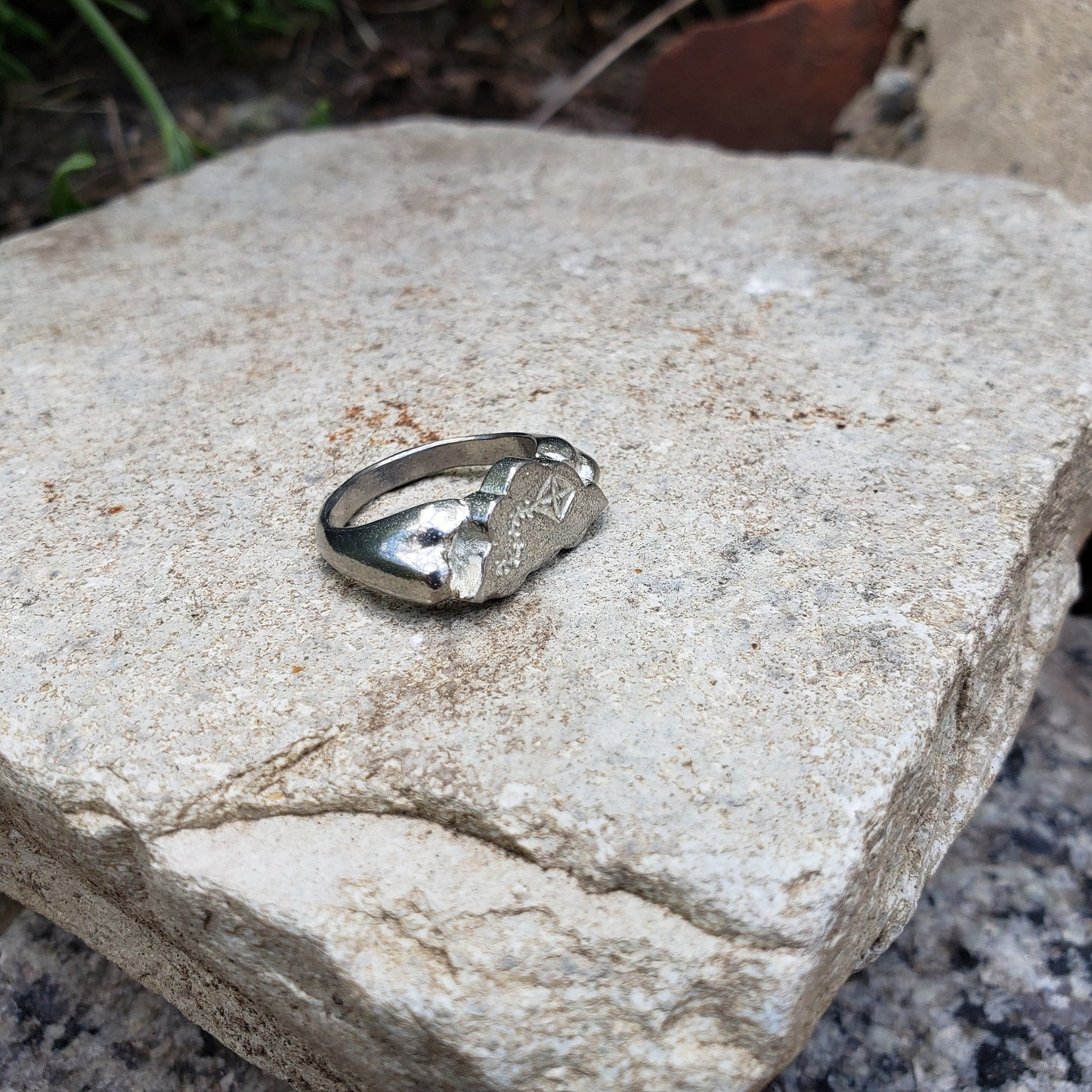 Flying kite wax seal signet ring