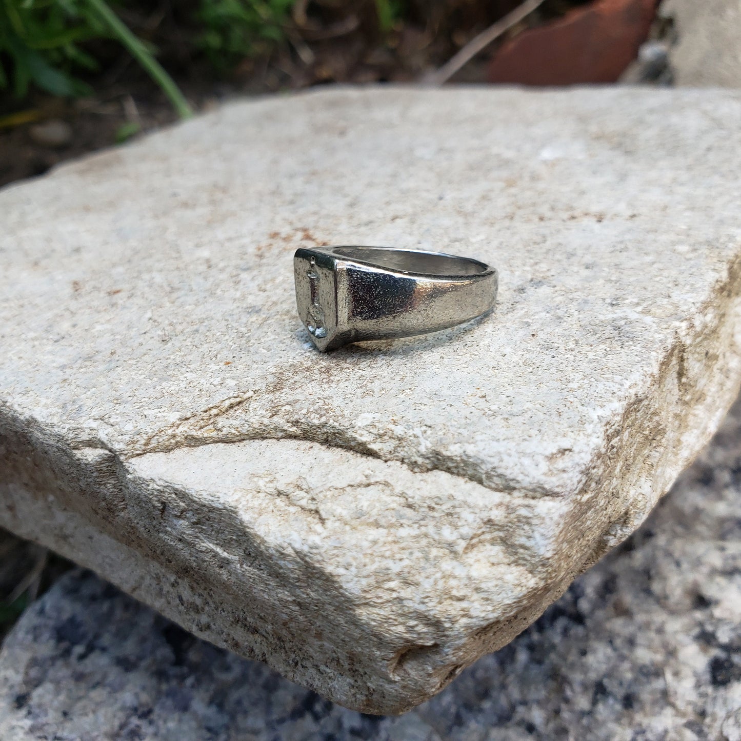 Sword in the stone wax seal signet ring