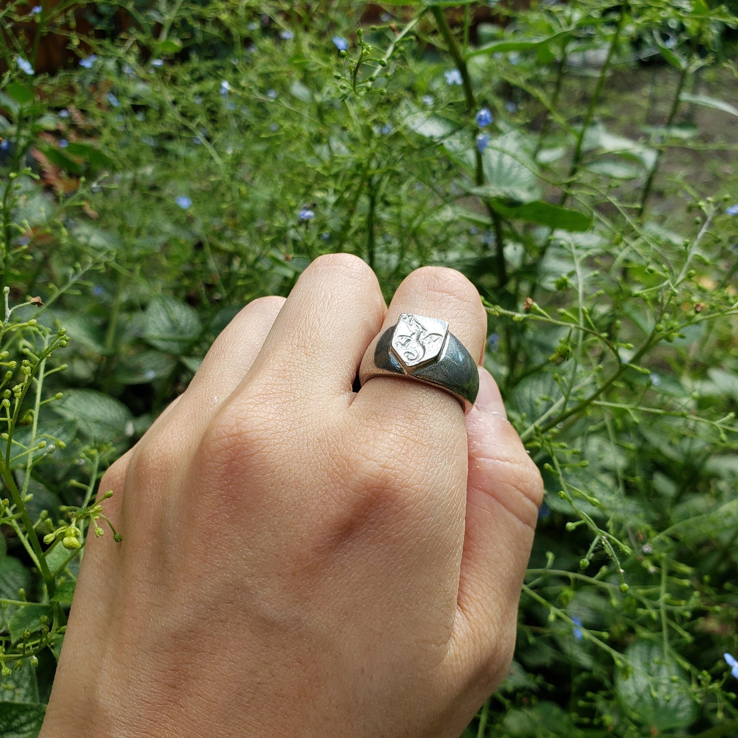 Dragon wax seal signet ring