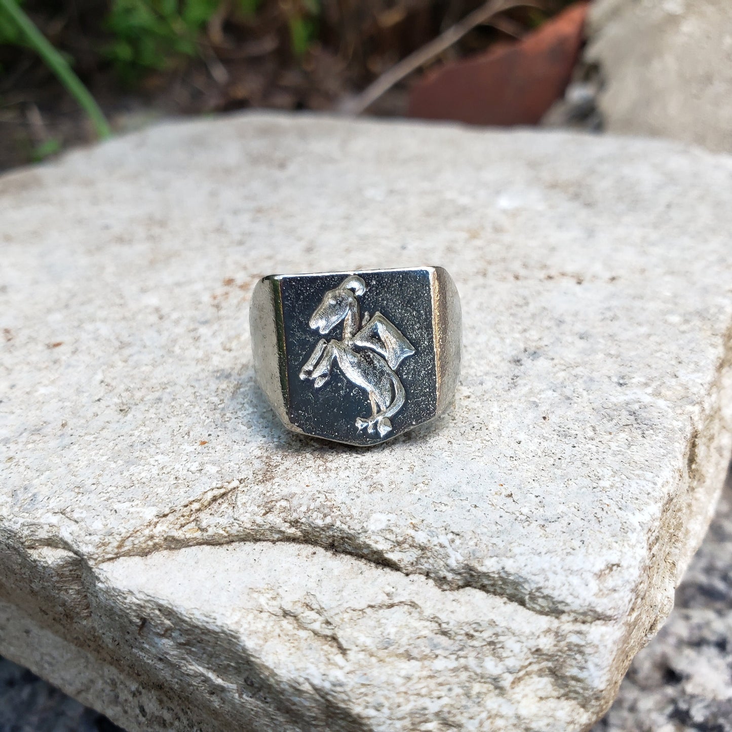 Jersey devil wax seal signet ring