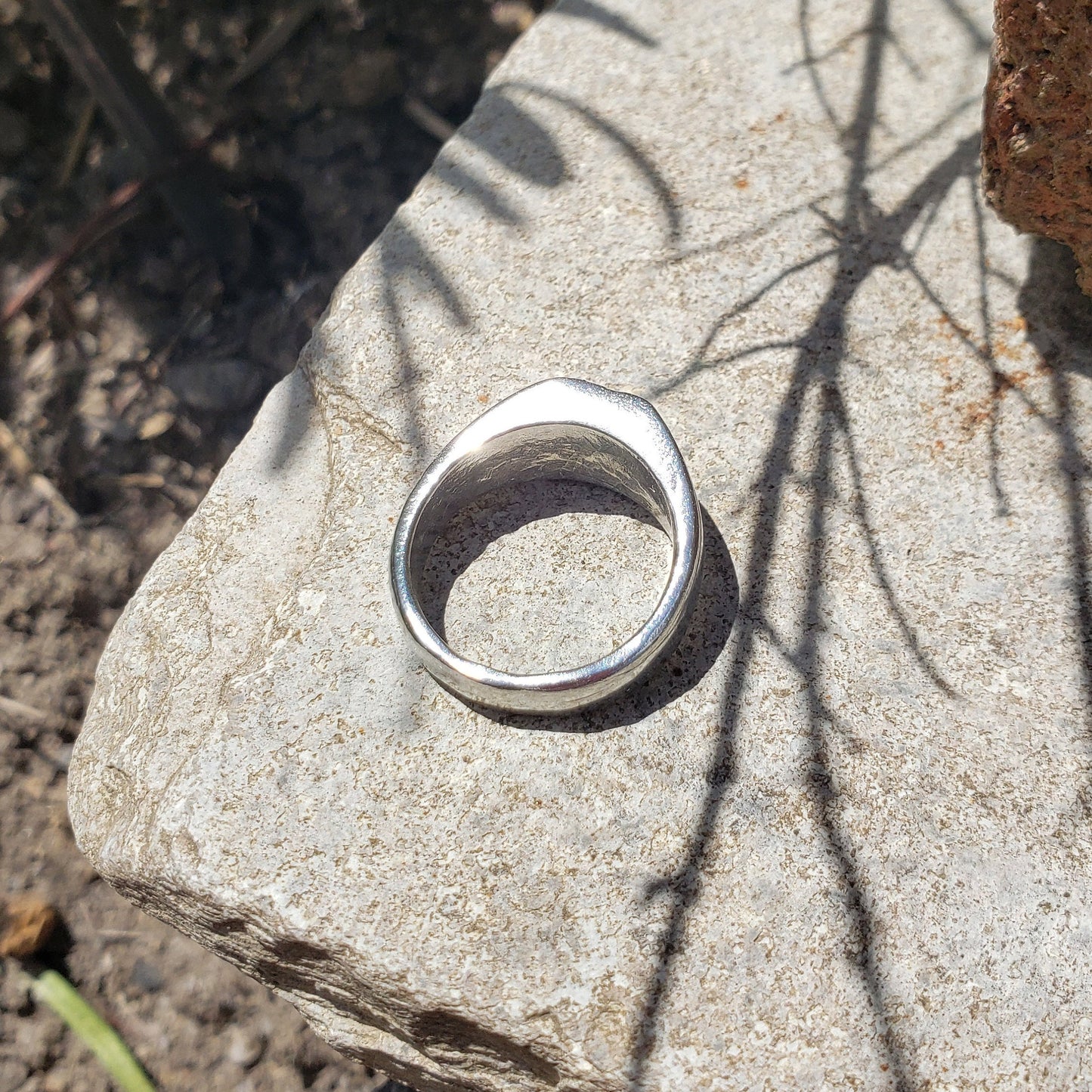 Morning glory wax seal signet ring